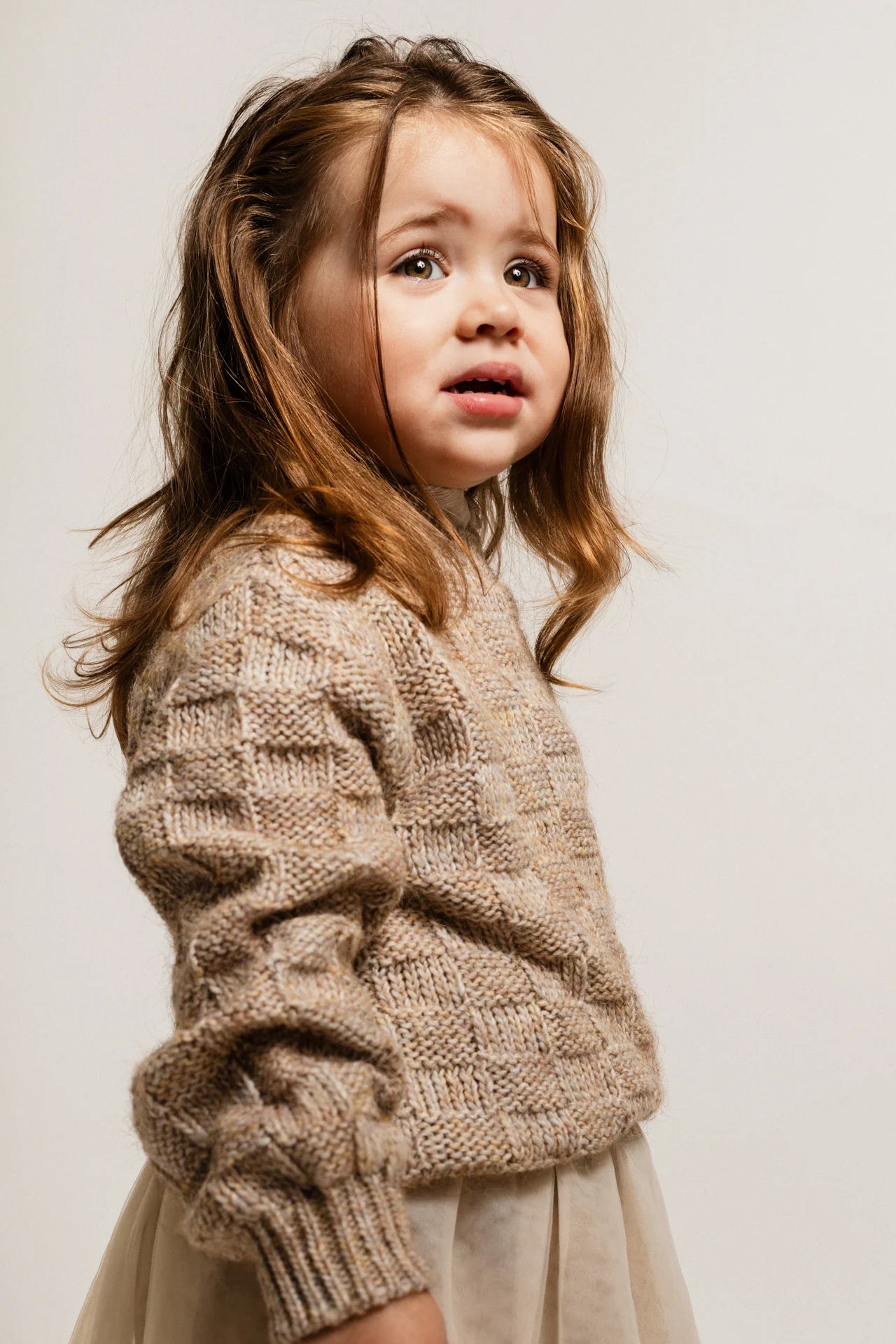 Velan Sweater | Sand Melange Multicolor