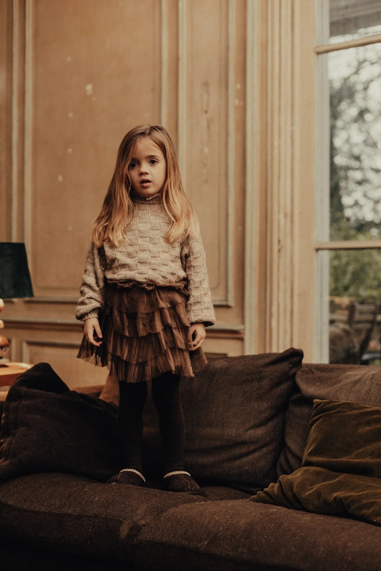 Velan Sweater | Sand Melange Multicolor