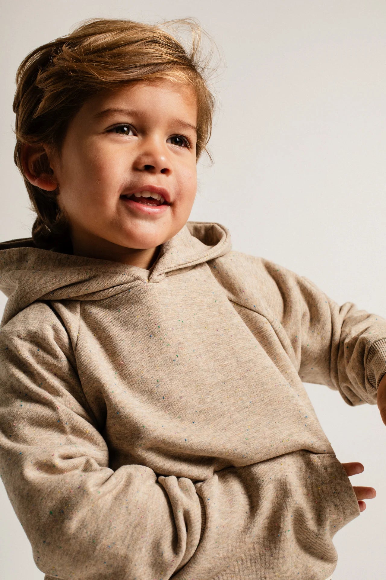 Prez Hoodie | Sand Melange Multicolor