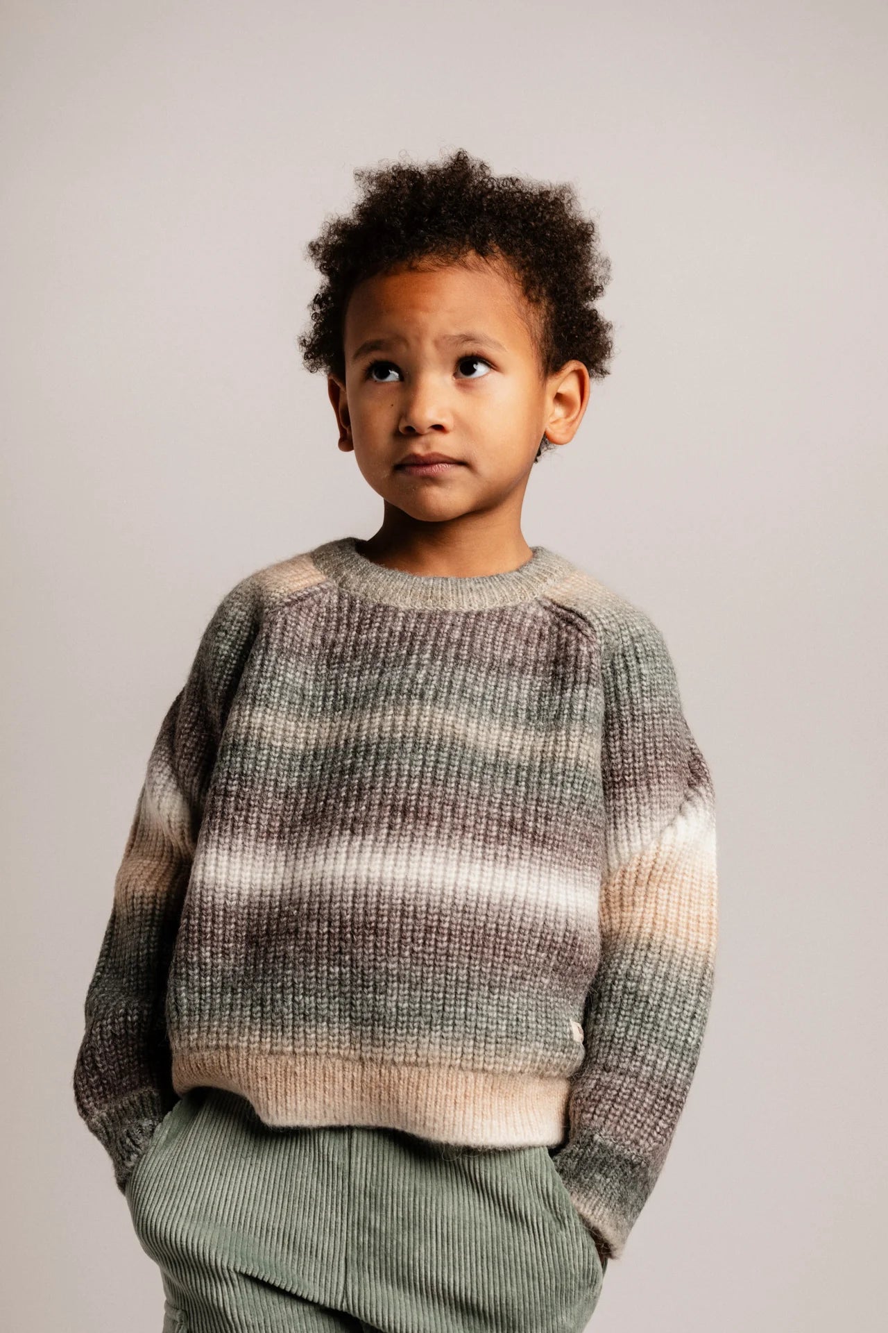 Bern Sweater | Grey Melange Multicolor