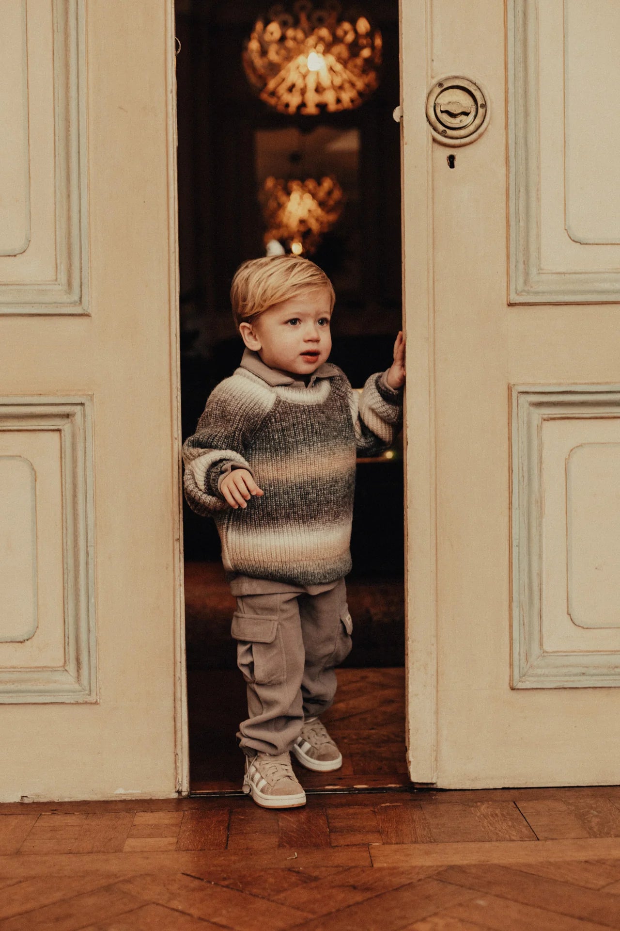 Bern Sweater | Grey Melange Multicolor