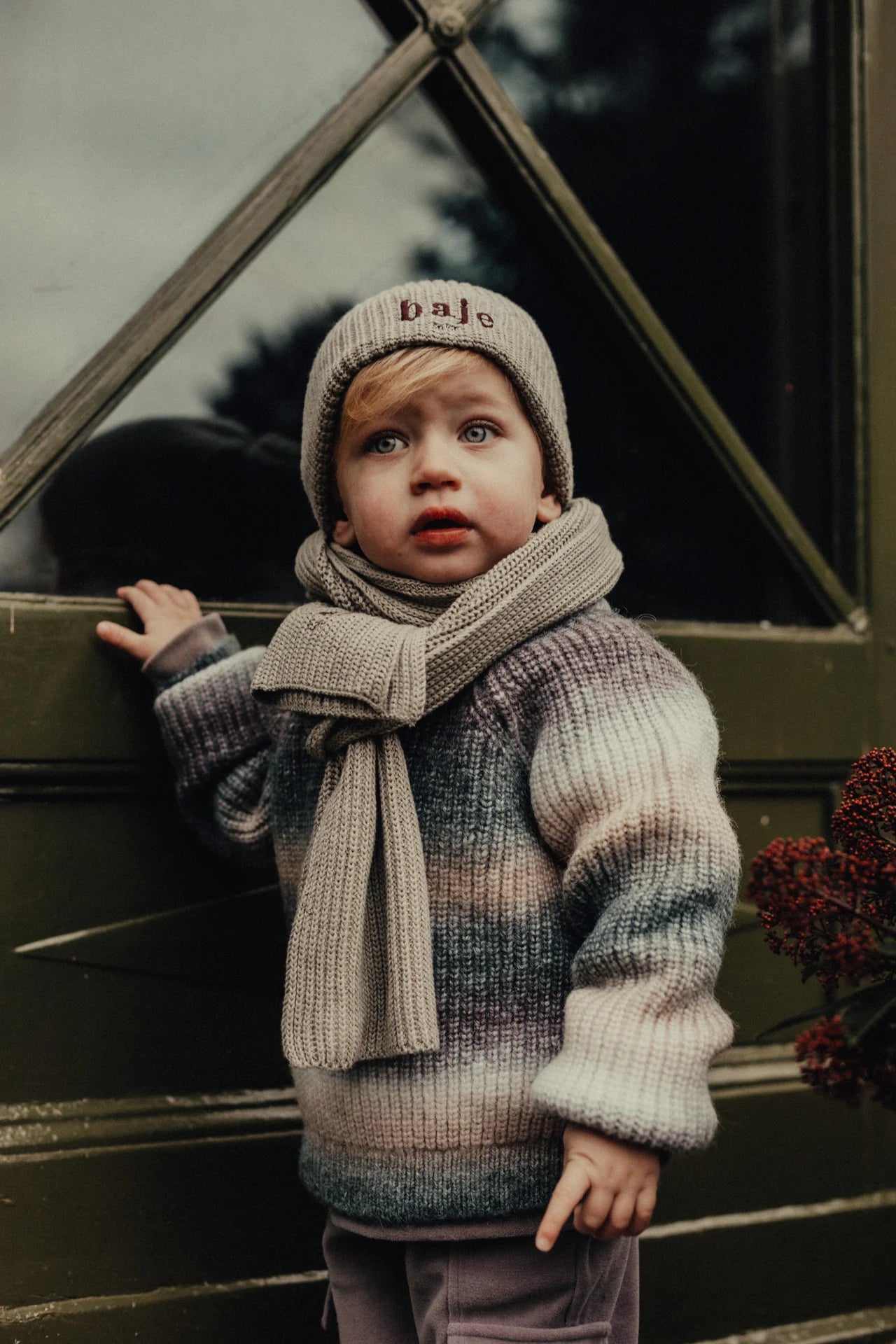 Bern Sweater | Grey Melange Multicolor