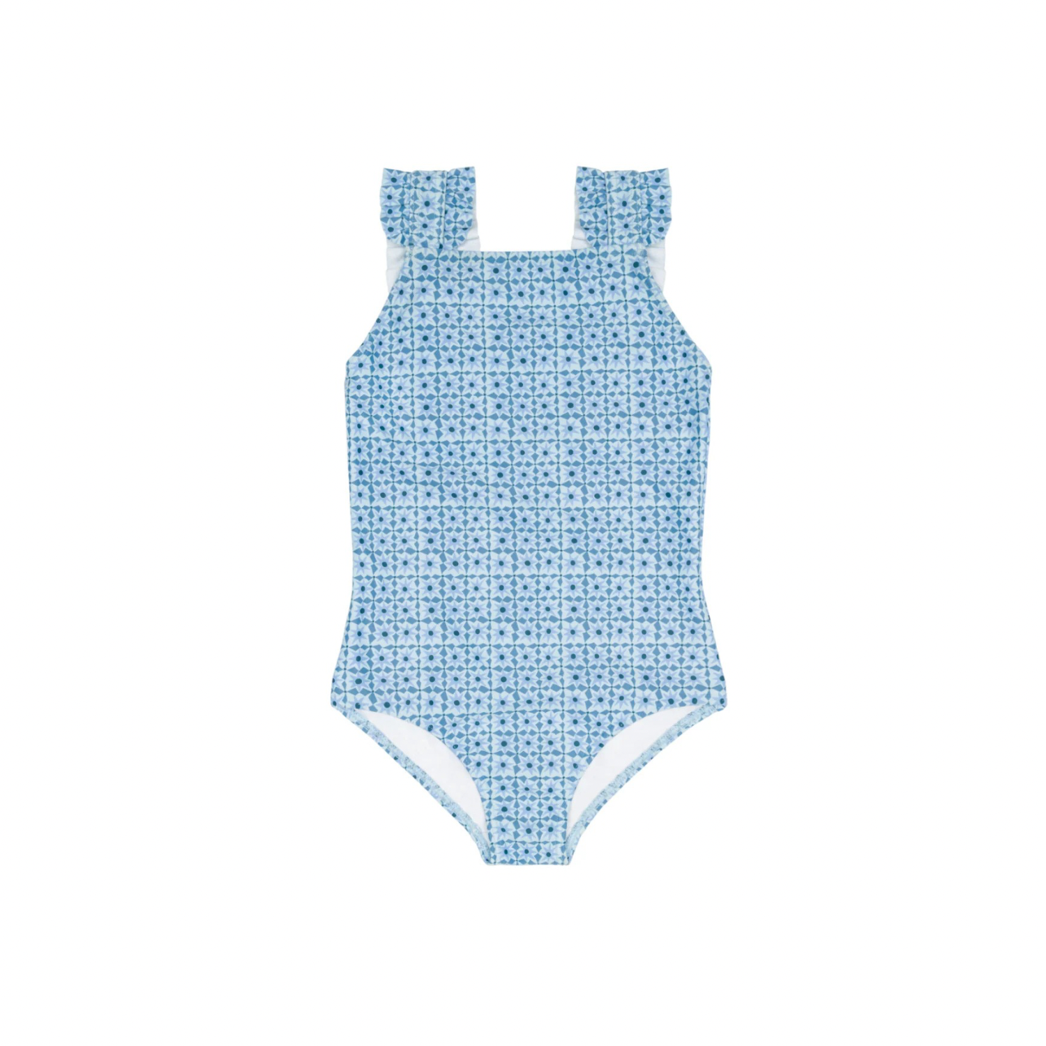 Ruffle Strap One Piece | Azul Tile