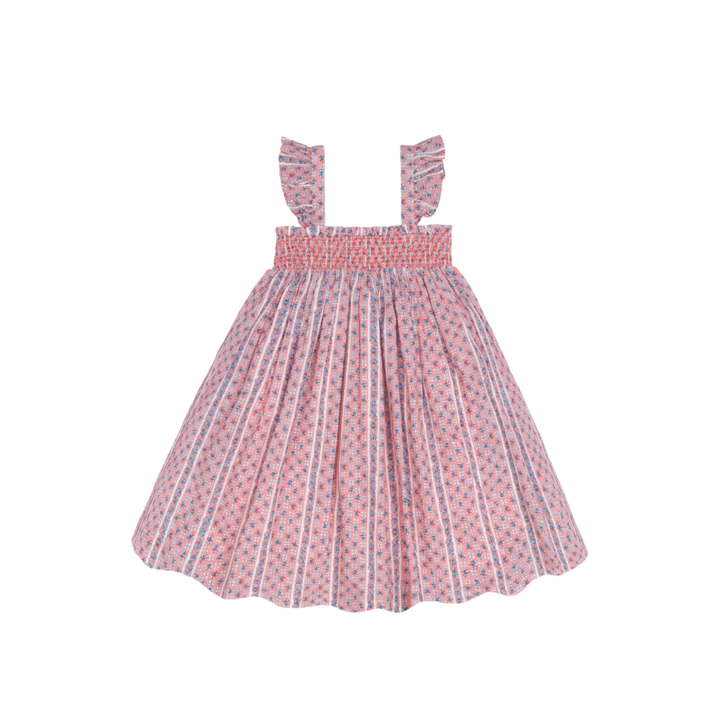 Flutter Sleeve Smoked Dress | Rosa Vine