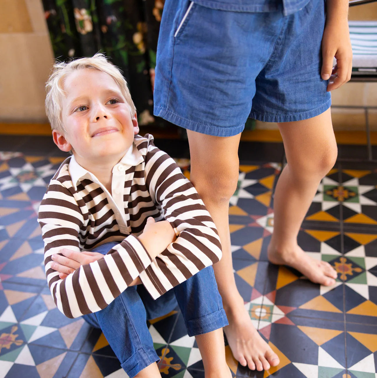 Rugby Shirt | Cocoa Stripe