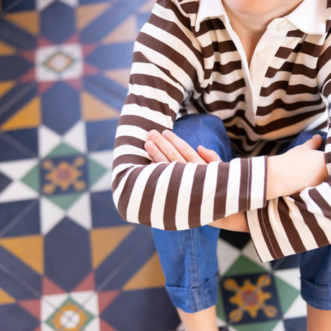 Rugby Shirt | Cocoa Stripe