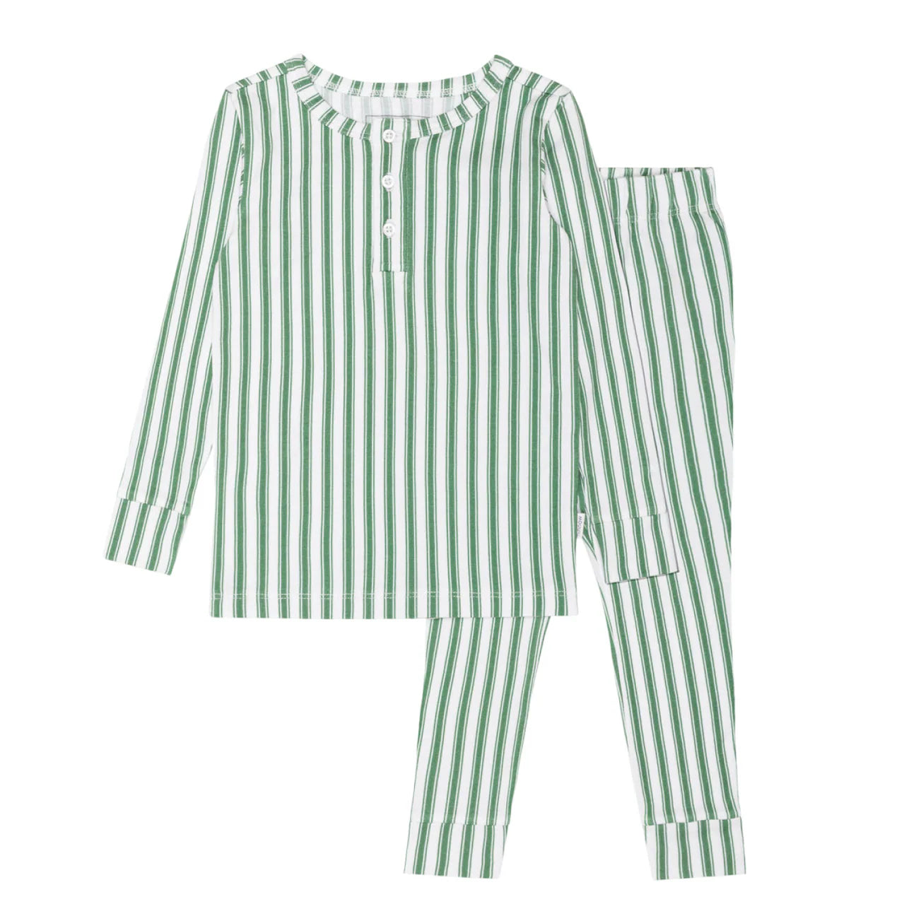 Pima Pajamas Set | Boxwood Stripe