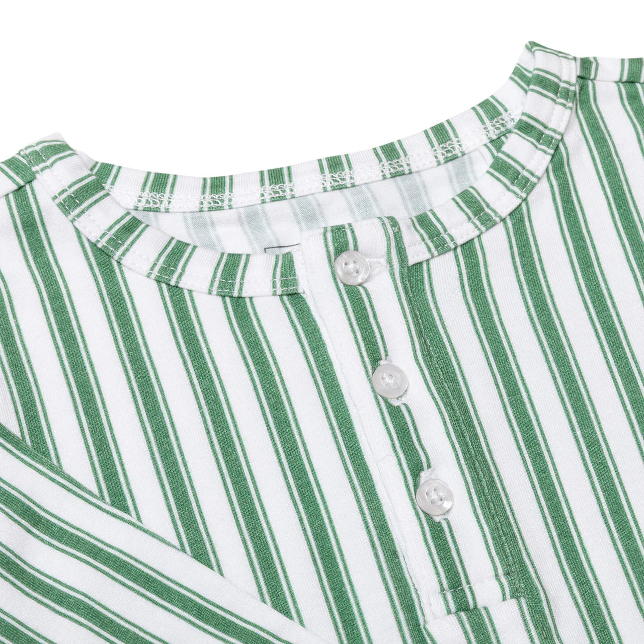 Pima Pajamas Set | Boxwood Stripe