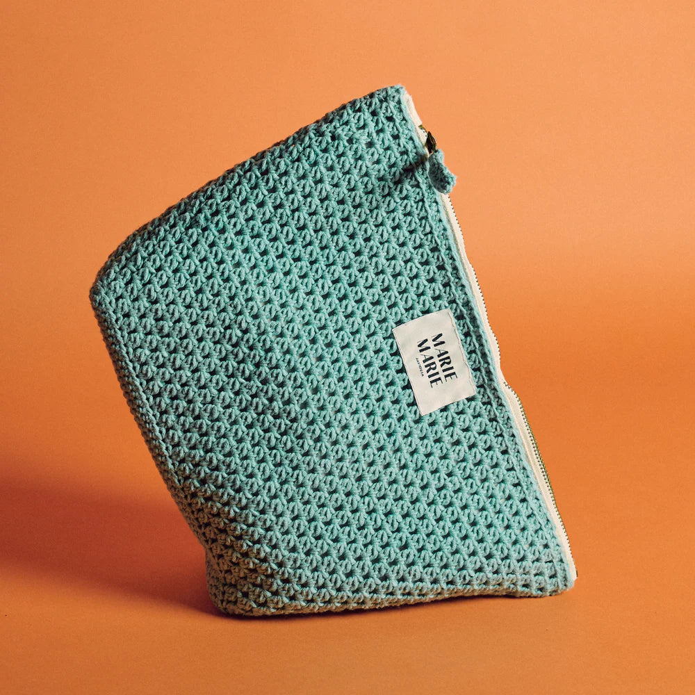 Solid Crochet Large Pouch