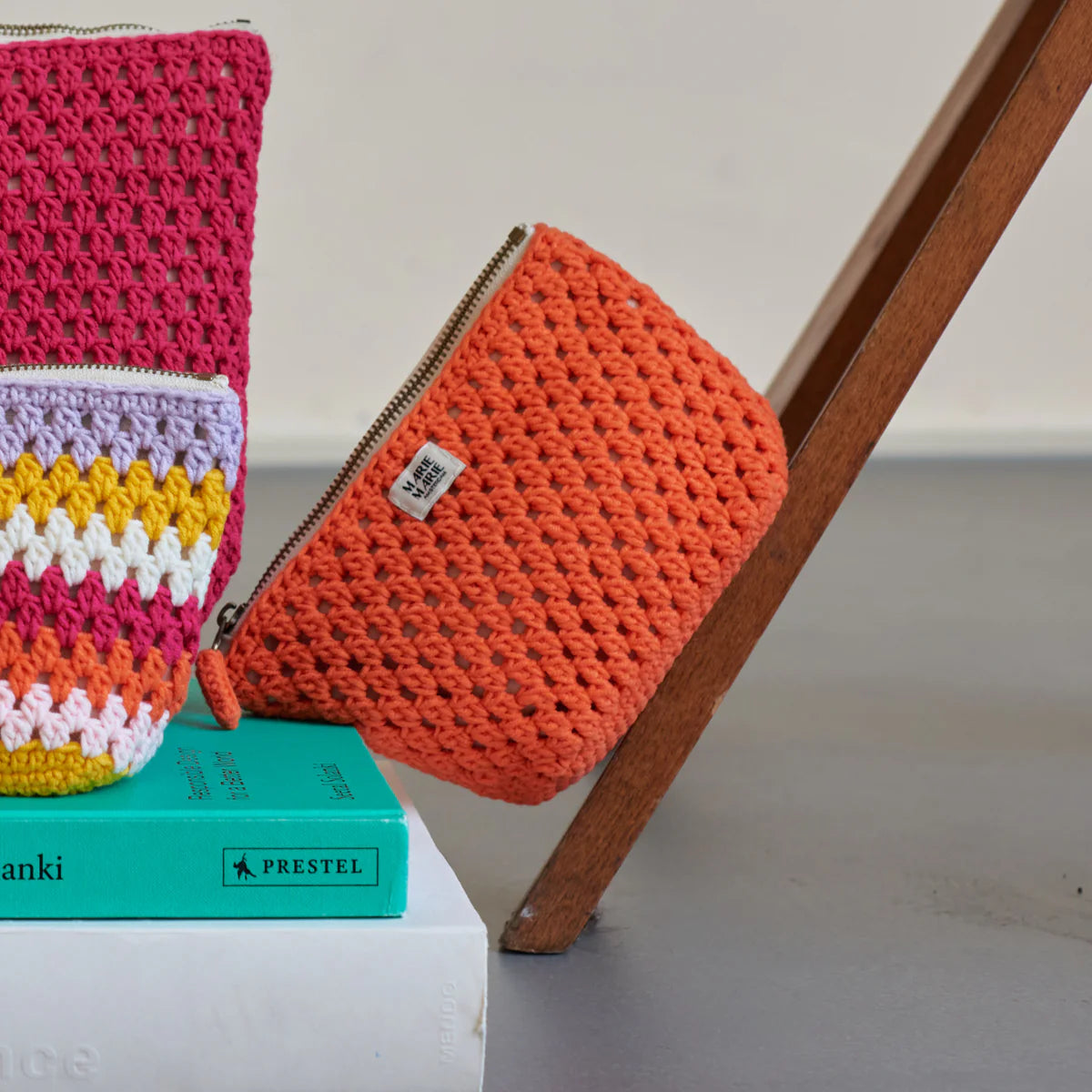 Solid Crochet Small Pouch