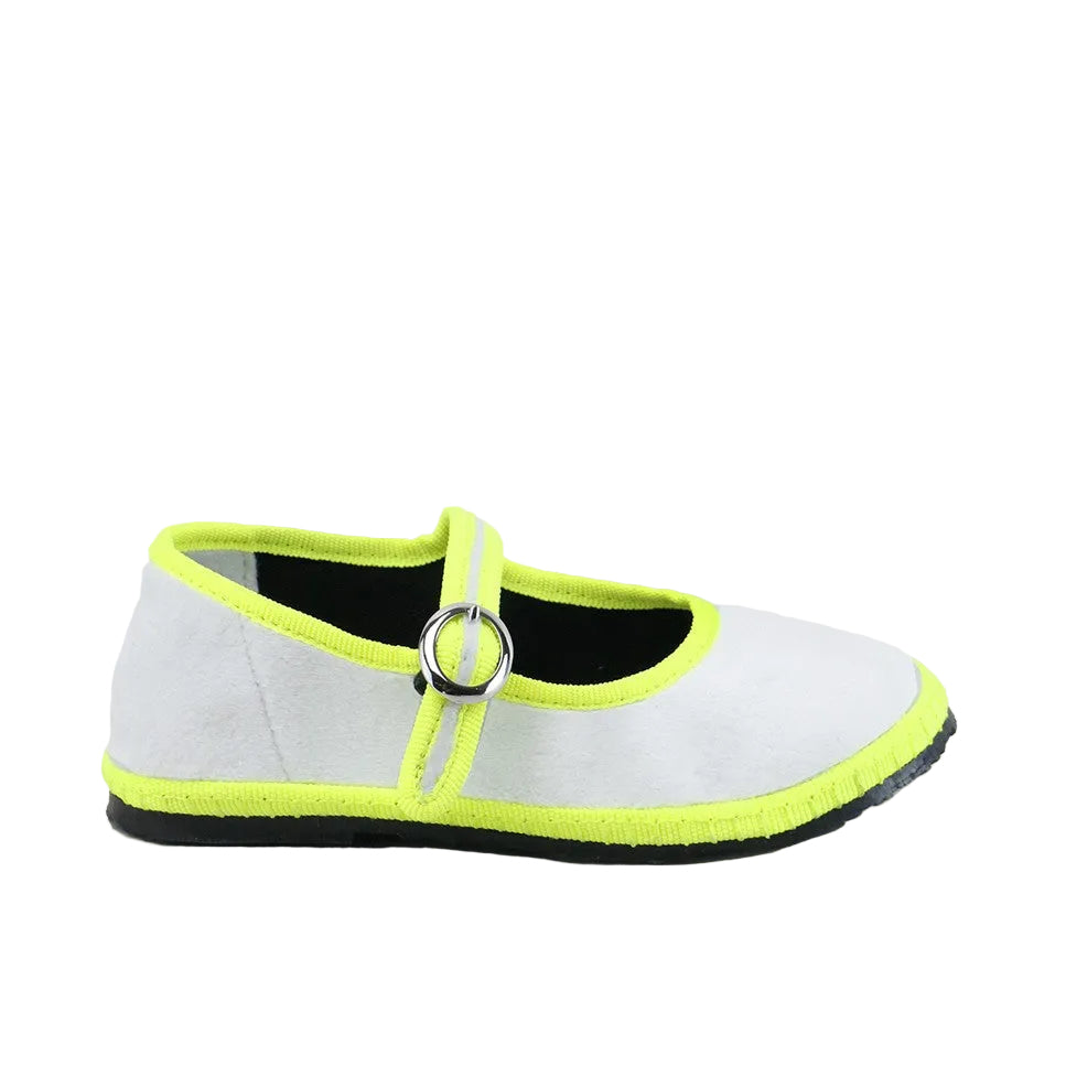 Velvet Mary Janes | Neon