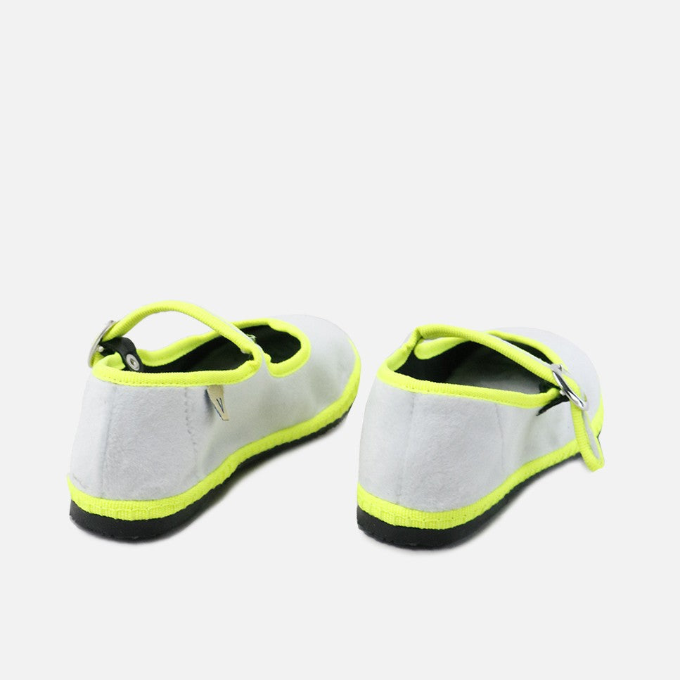 Velvet Mary Janes | Neon