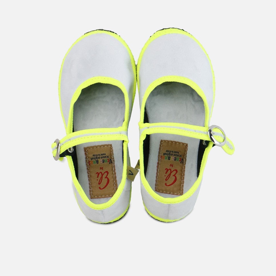 Velvet Mary Janes | Neon