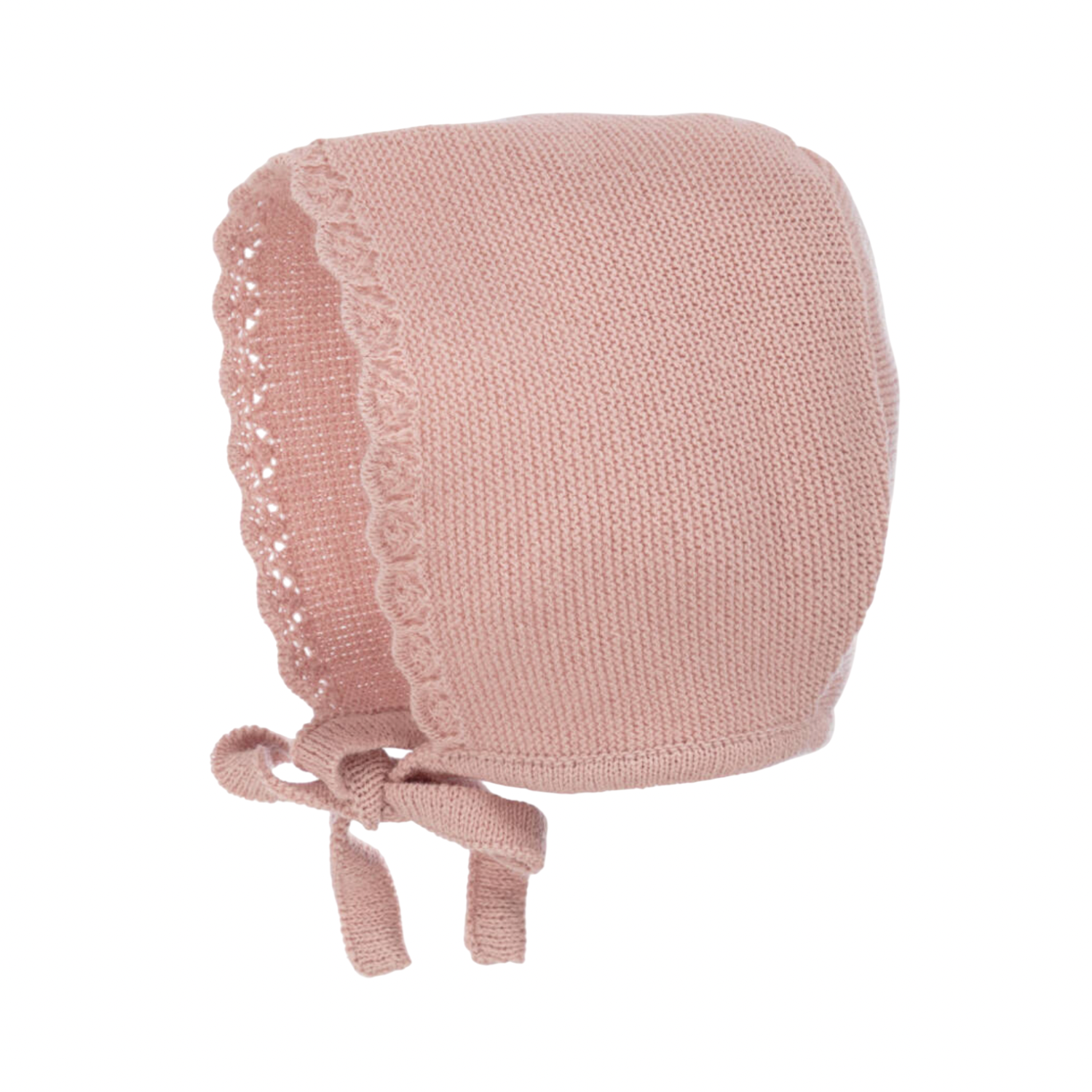 Baby Knitted Bonnet | Nude
