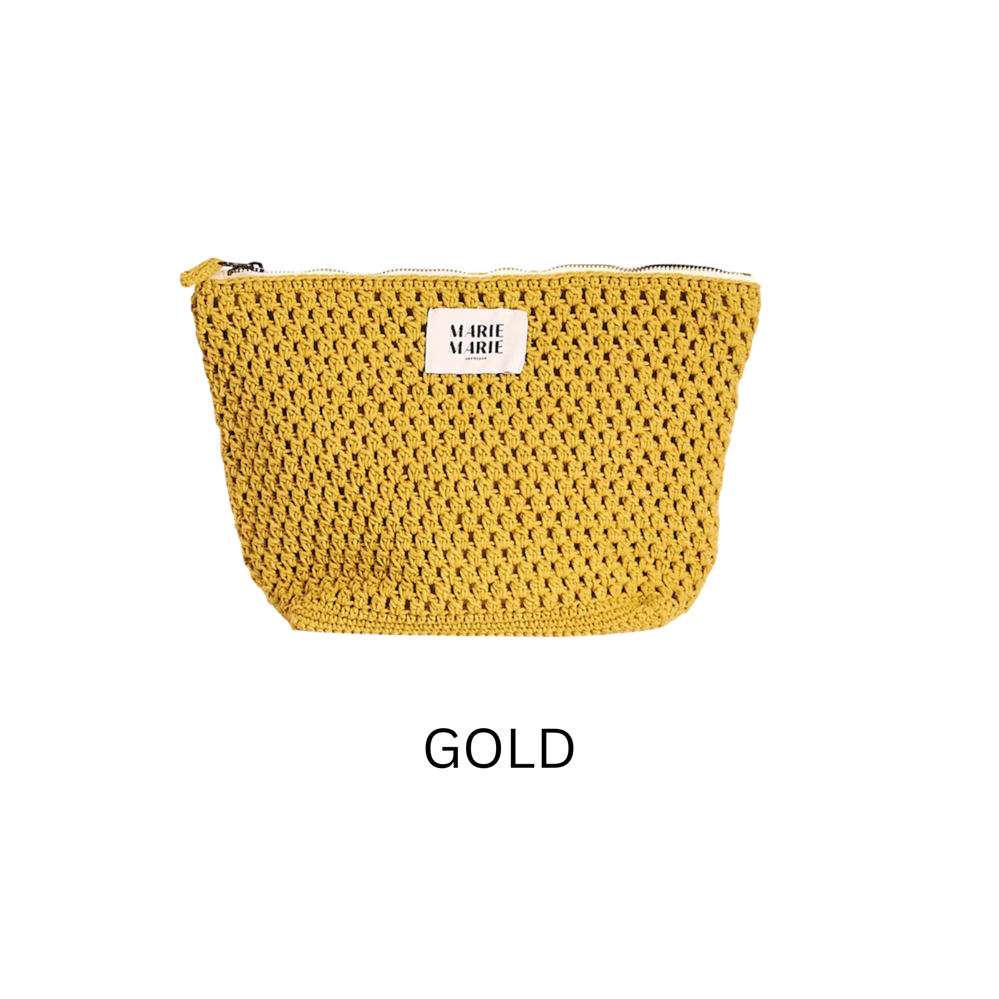 Solid Crochet Large Pouch