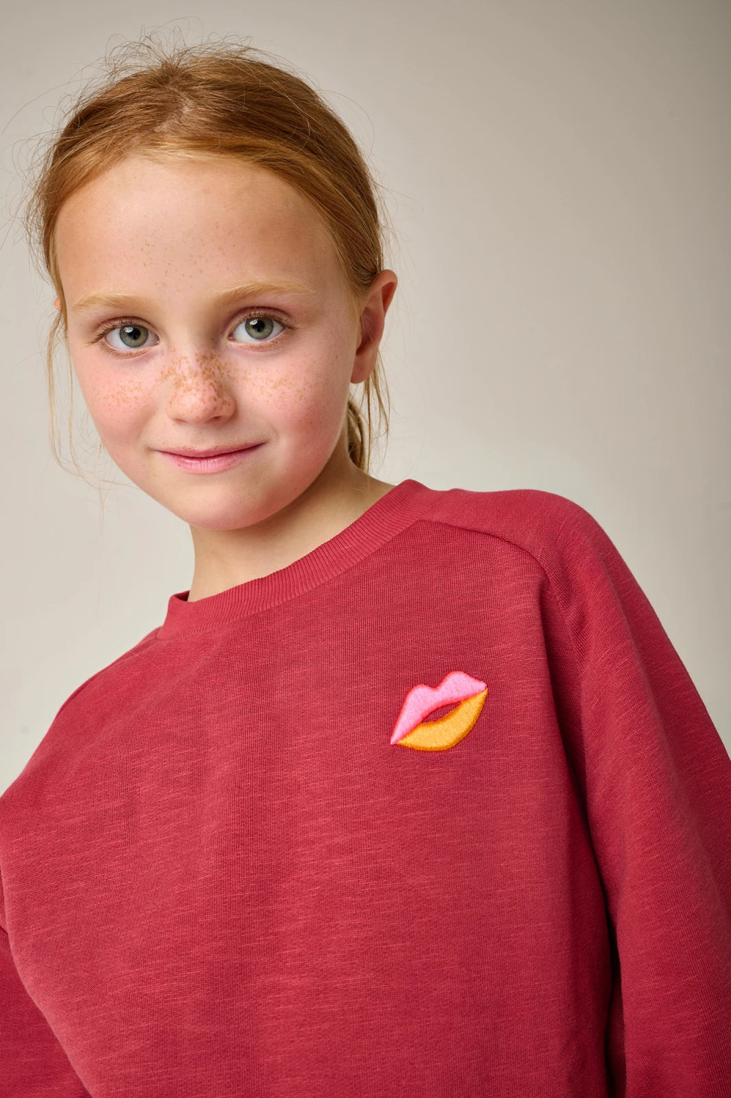 J'Adore Sweatshirt | Burgundy Red