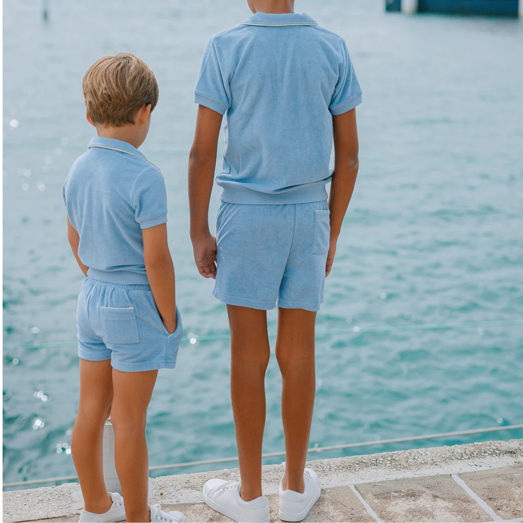 French Terry Short | Clearwater Blue