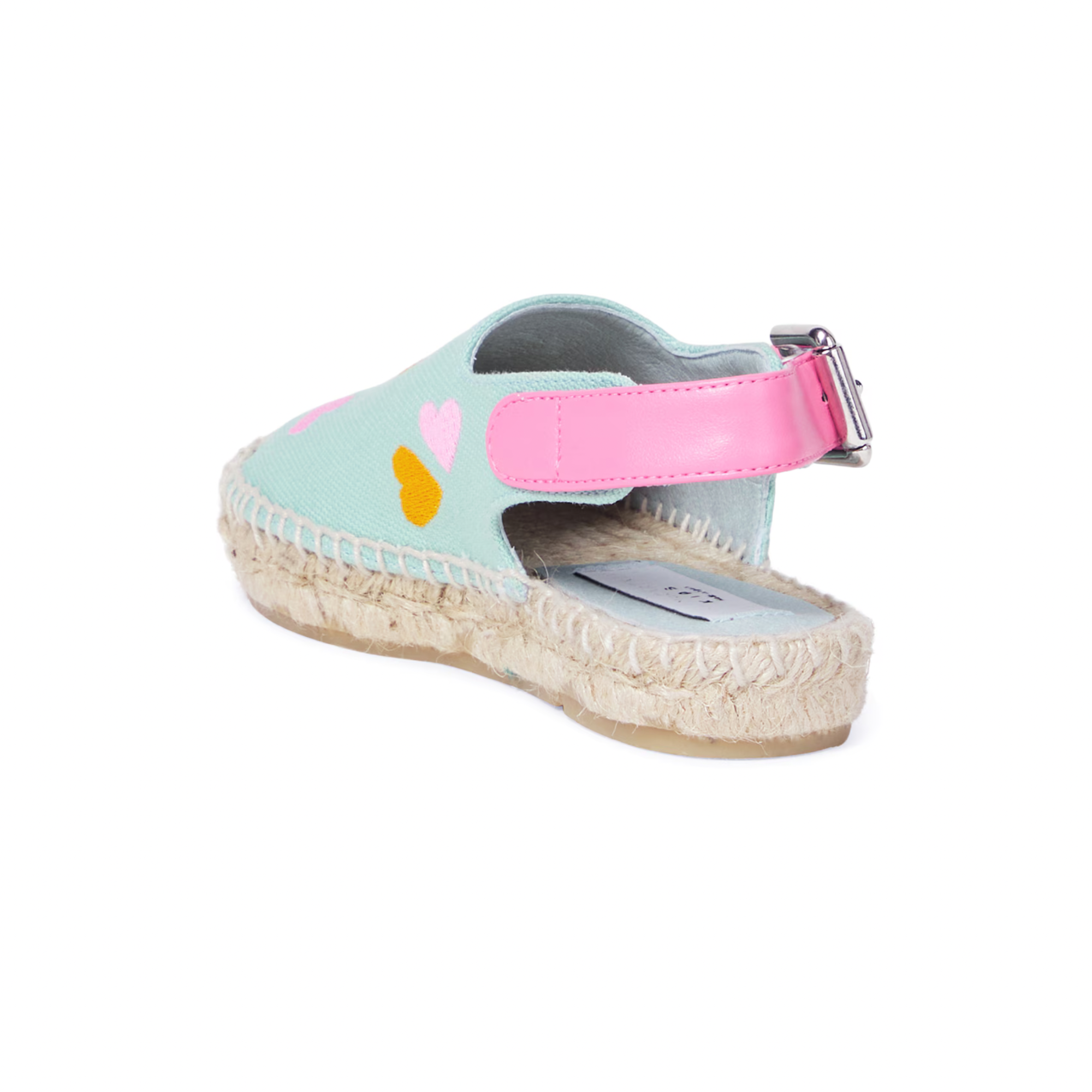 Embroidered Canvas Slingback Mules