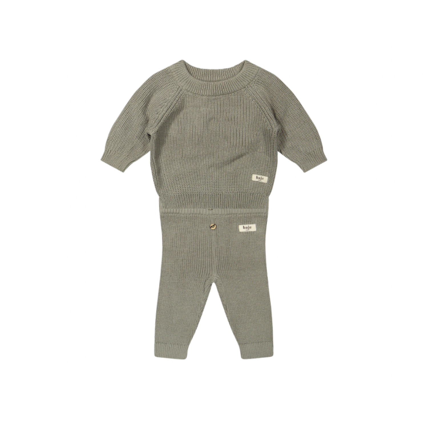 Santis Baby Sweater Set  | Green Moss