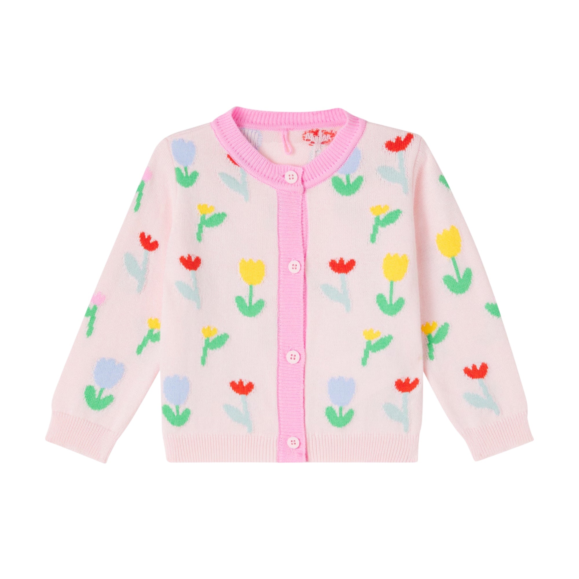Baby Floral Cotton Cardigan | Rosa