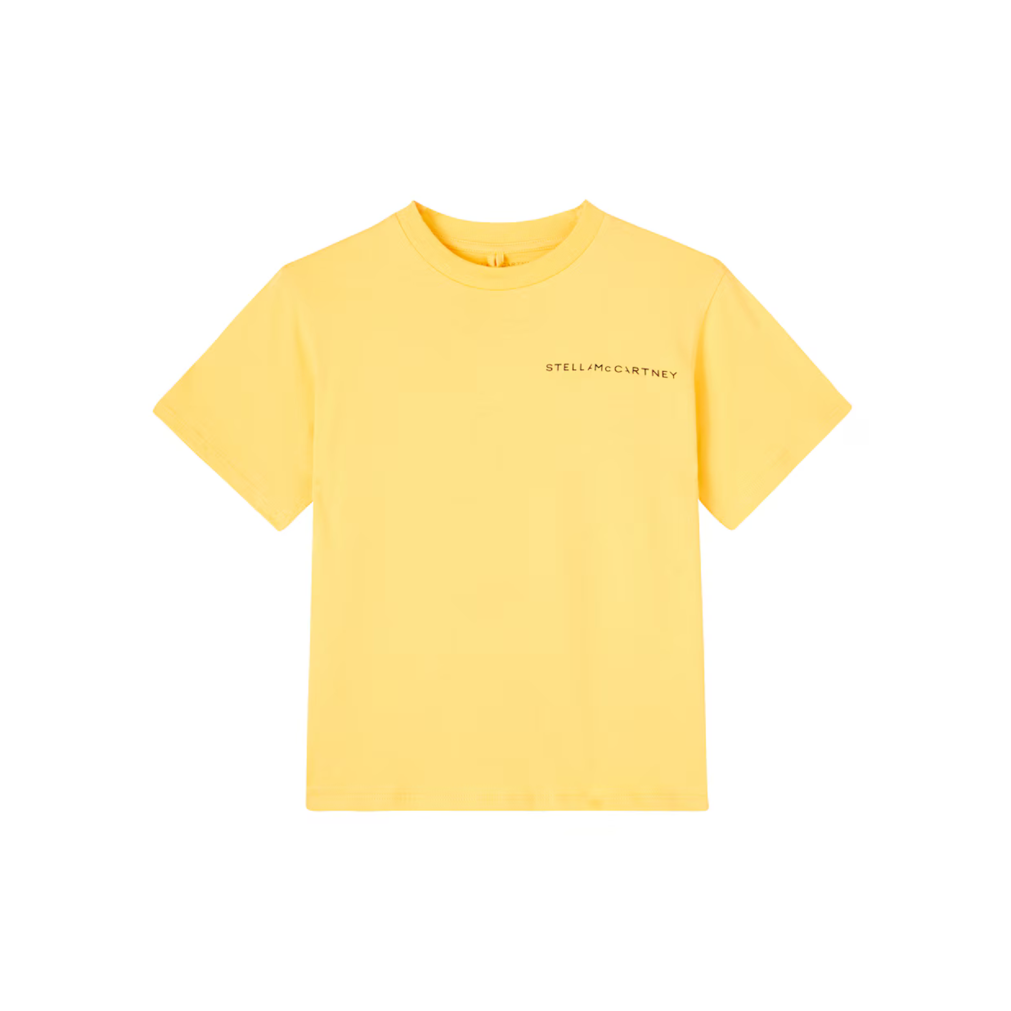 Printed Cotton Jersey T-shirt | Yellow