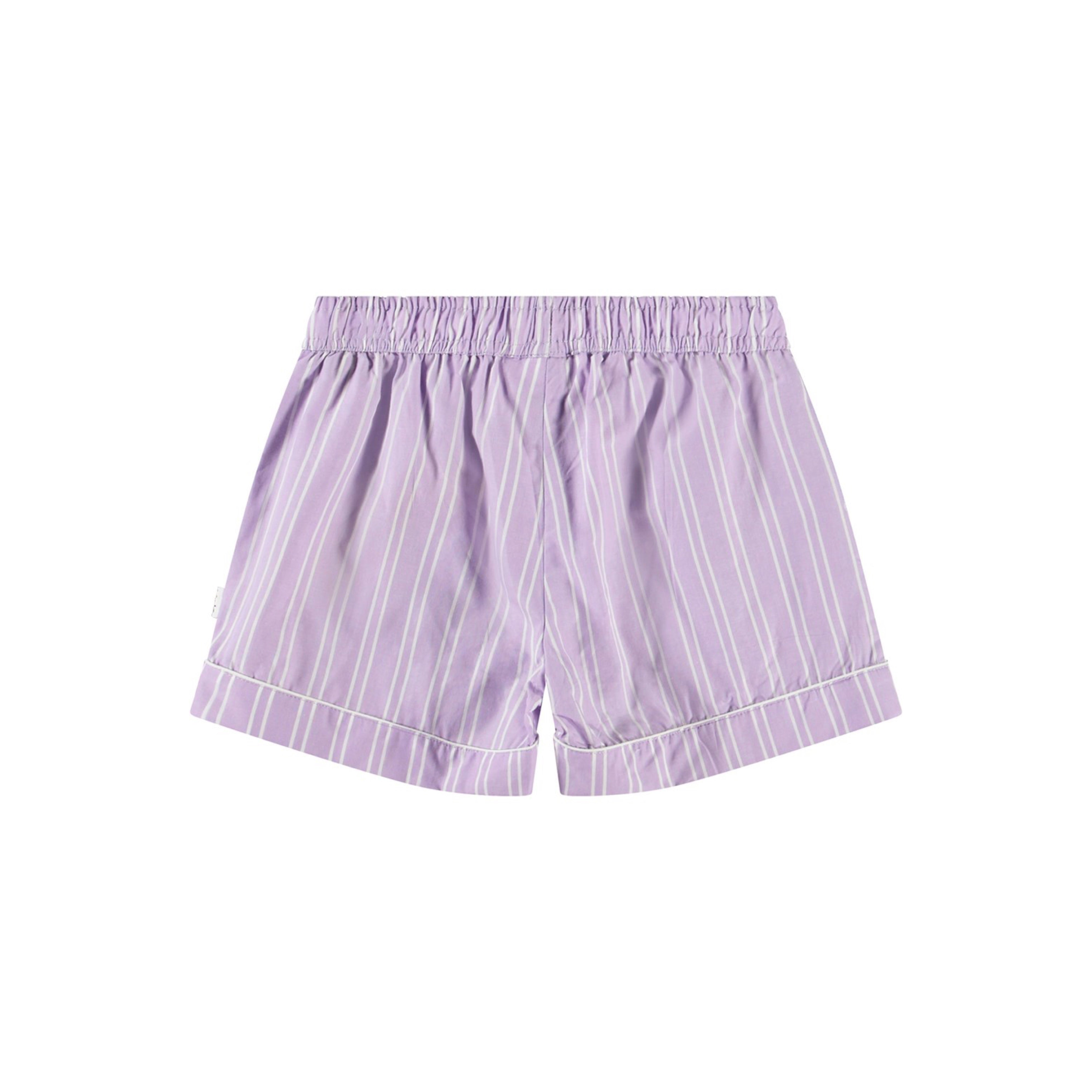 Aja Shorts | Purple Rail Stripe