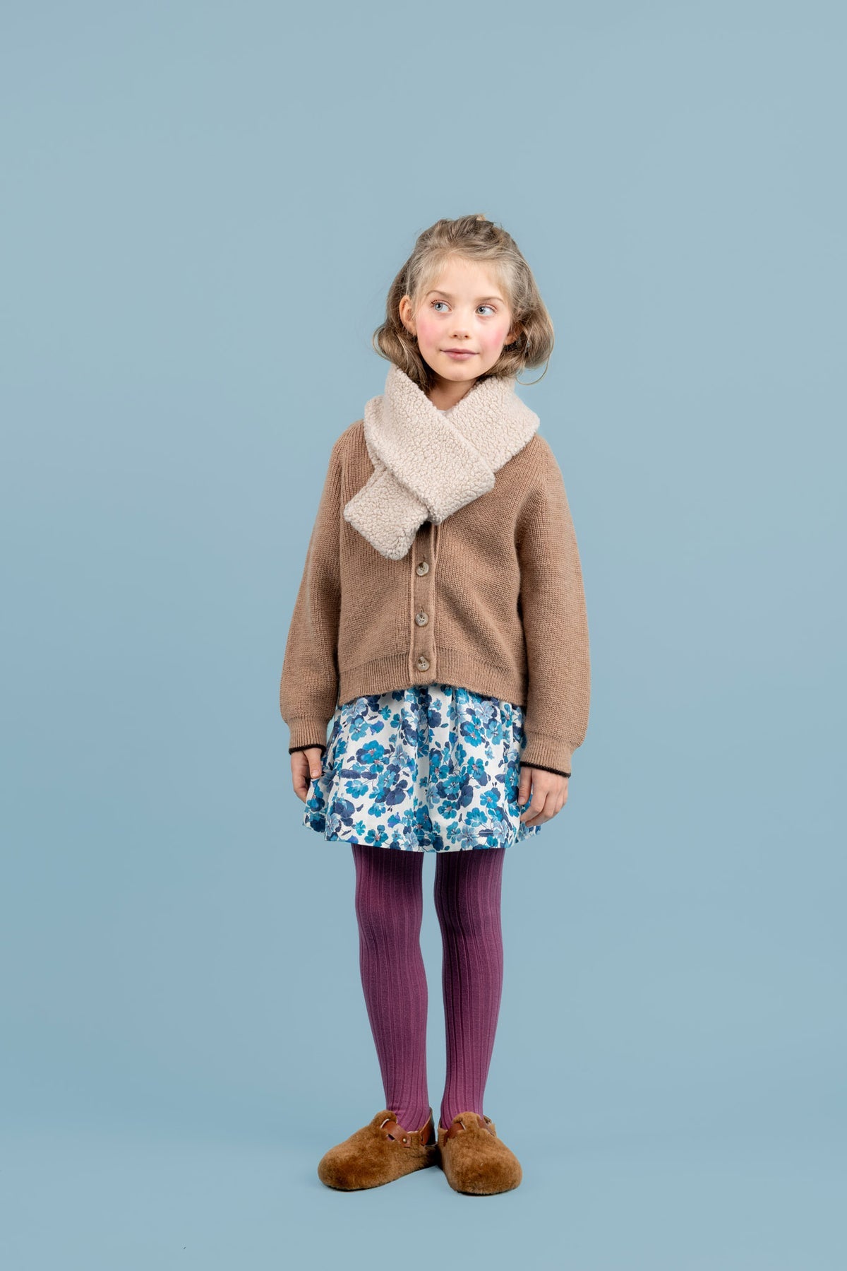 Leo Sherpa Scarf | Grey