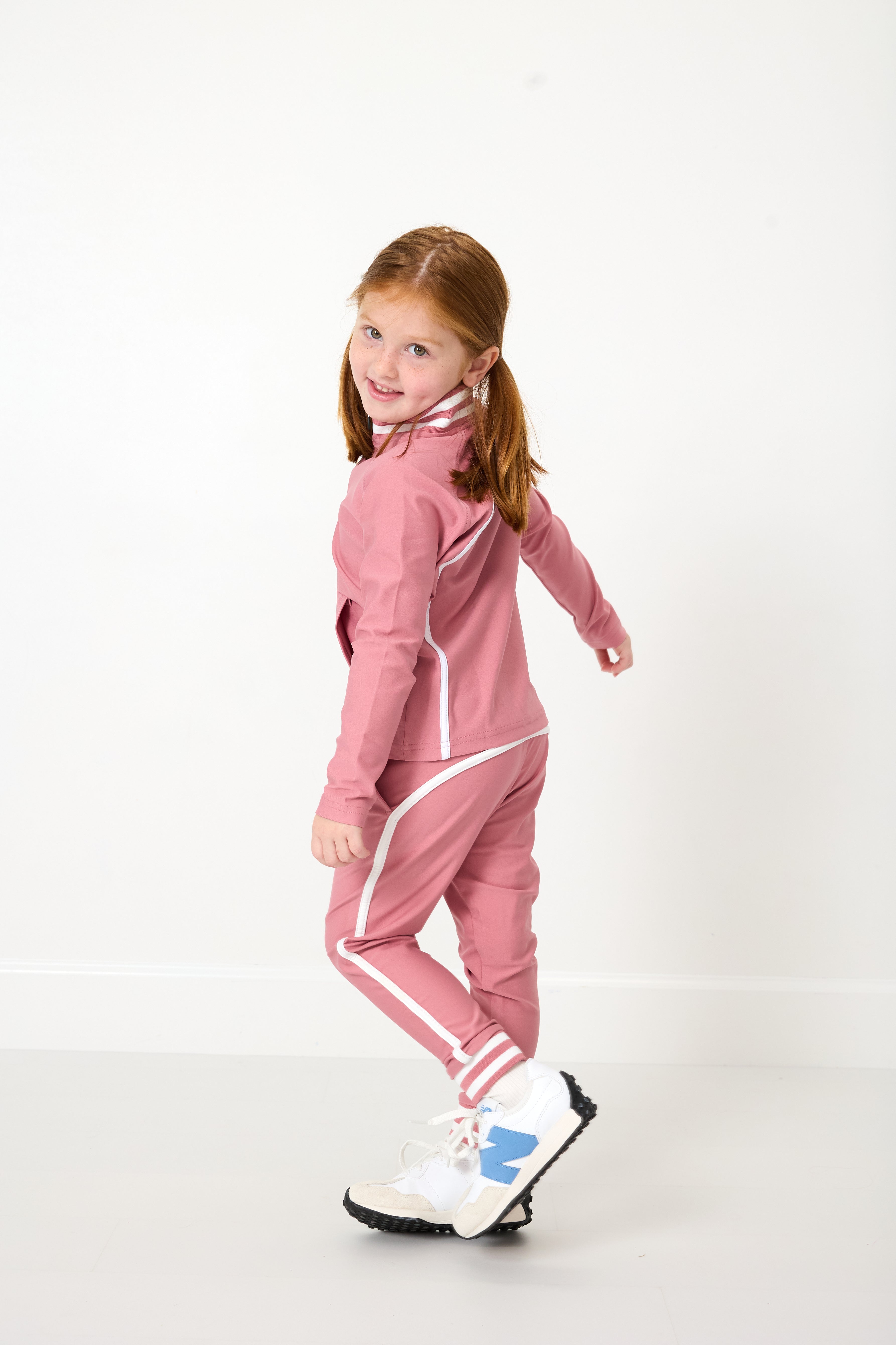 Retro Warm Up Jogger | Dusty Pink