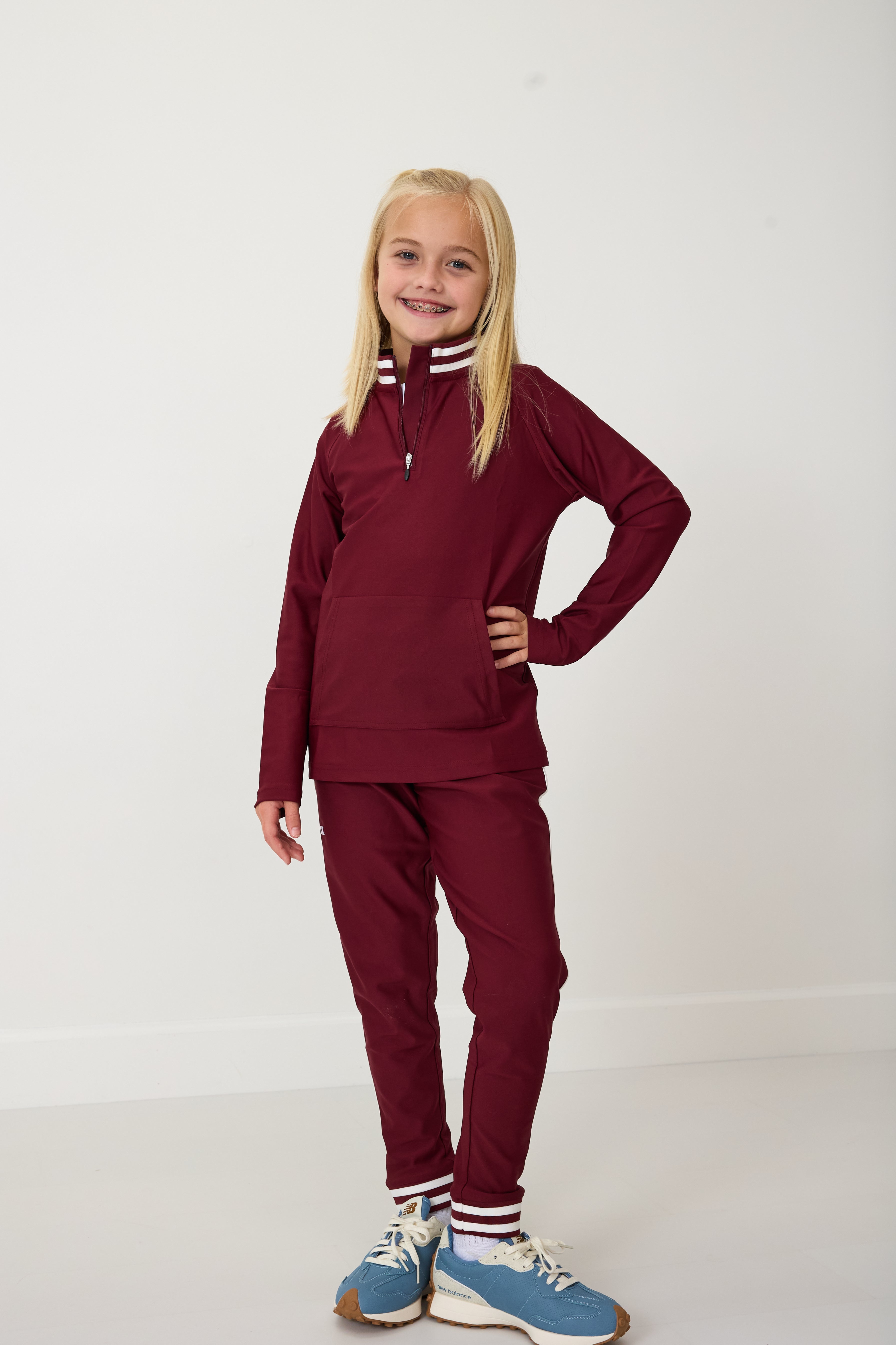 Retro Warm Up Jogger | Maroon