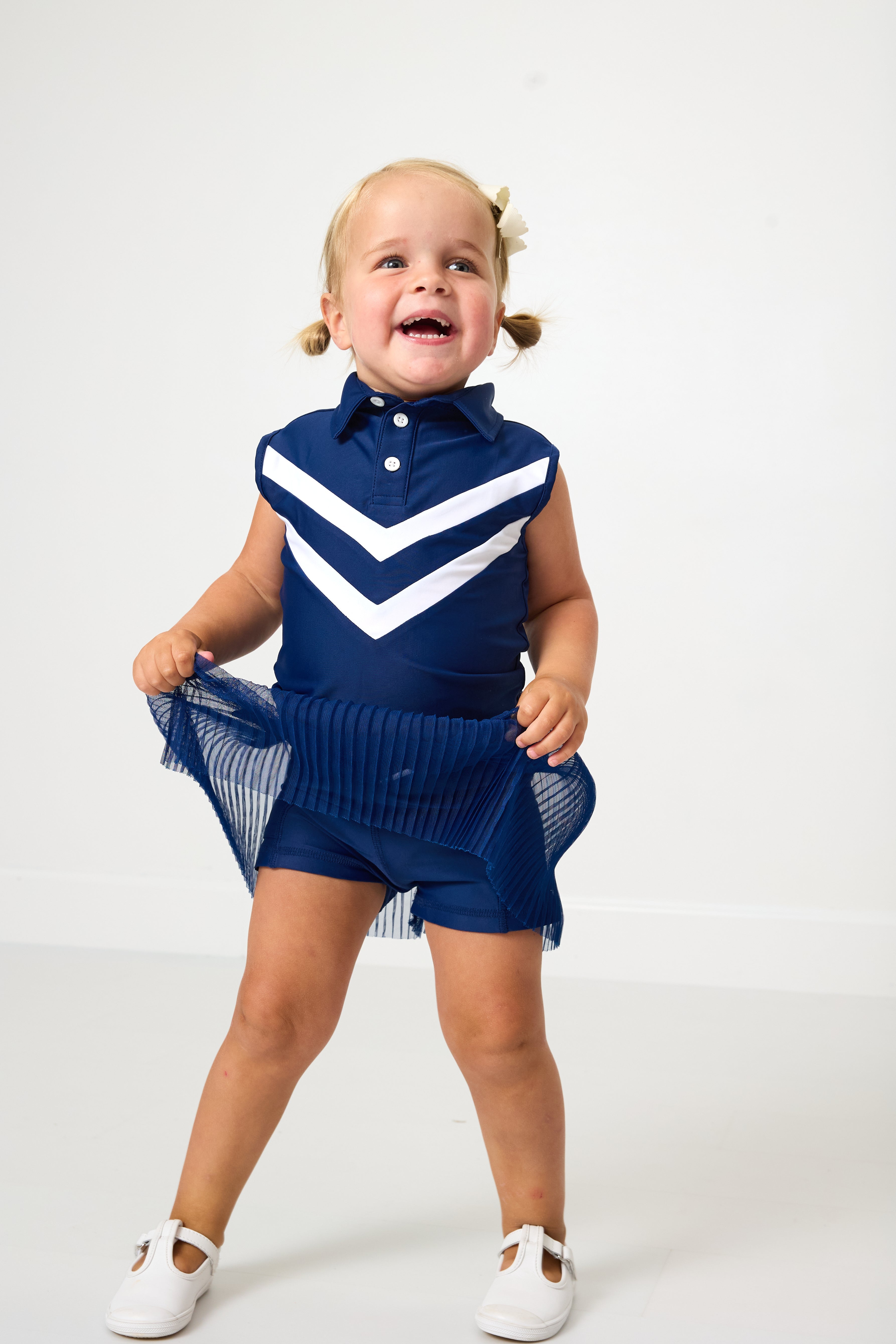 Pleated Skort | Navy