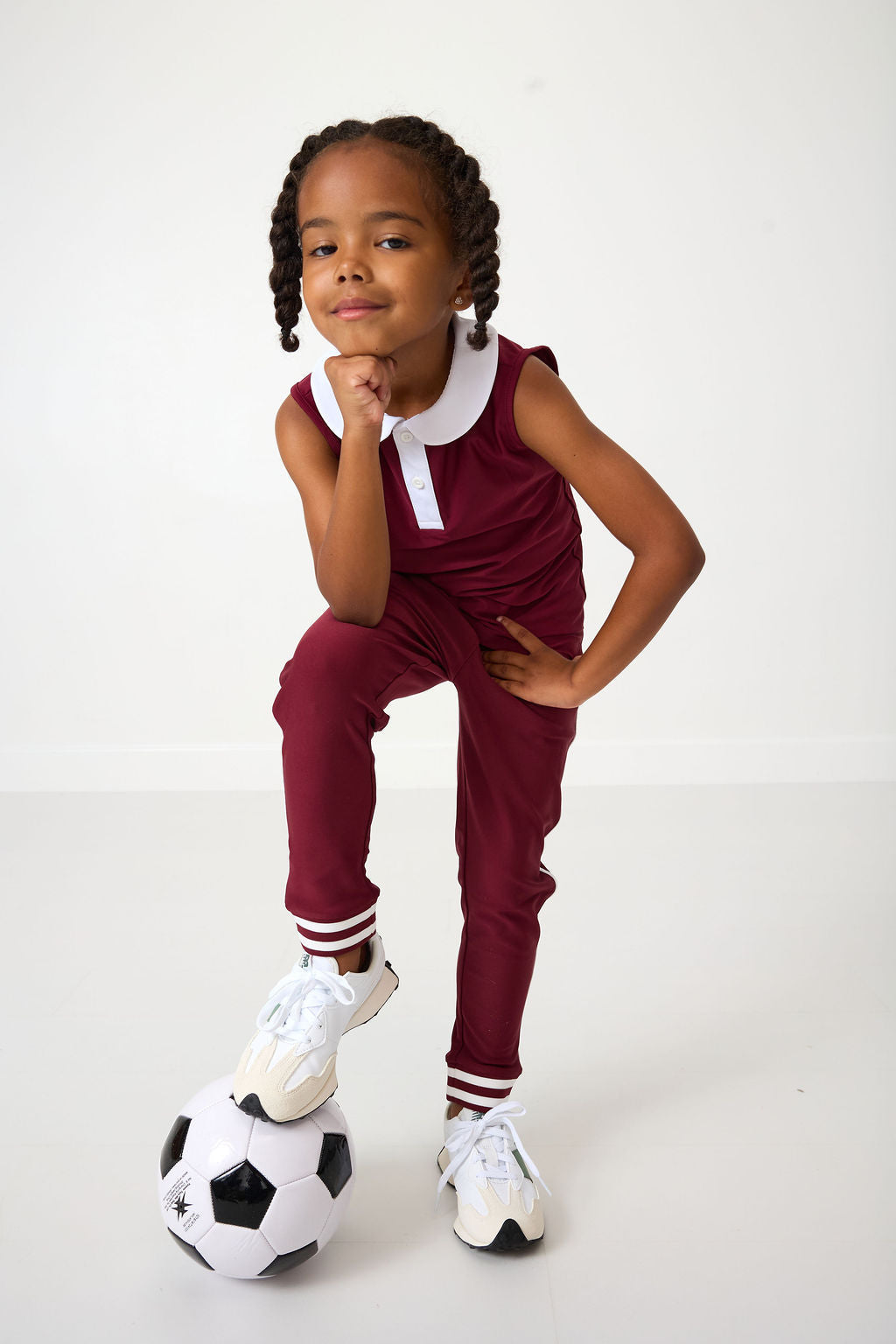 Girly Girl Tank | Maroon/White