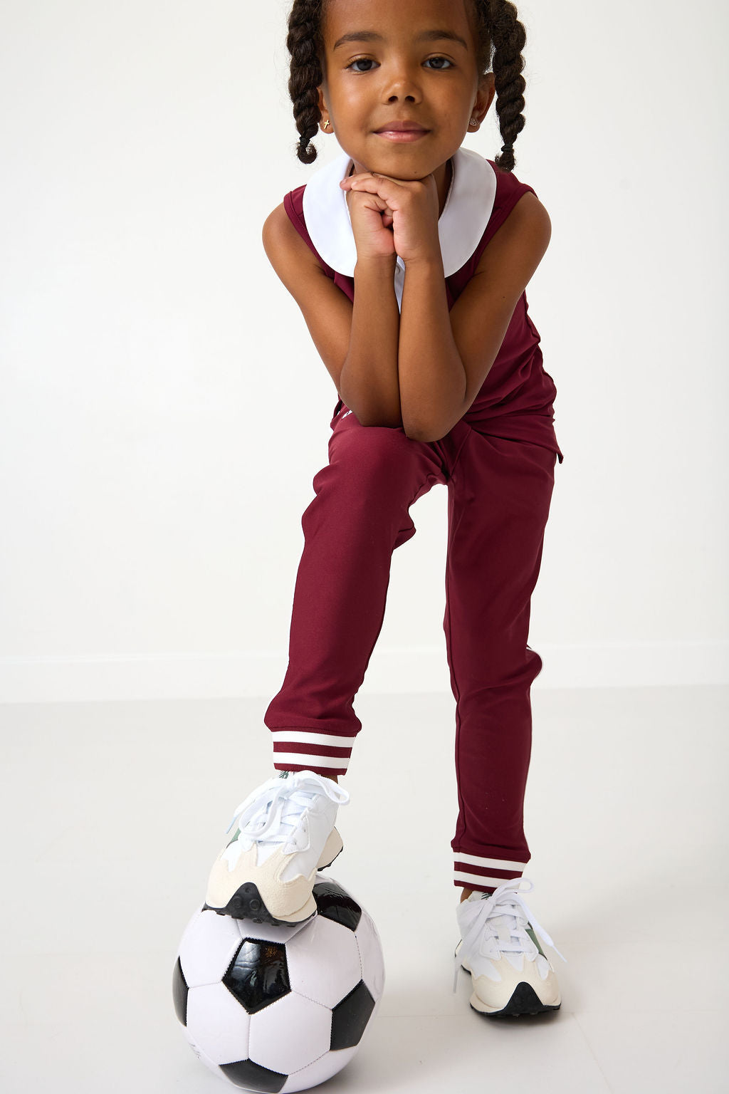 Girly Girl Tank | Maroon/White