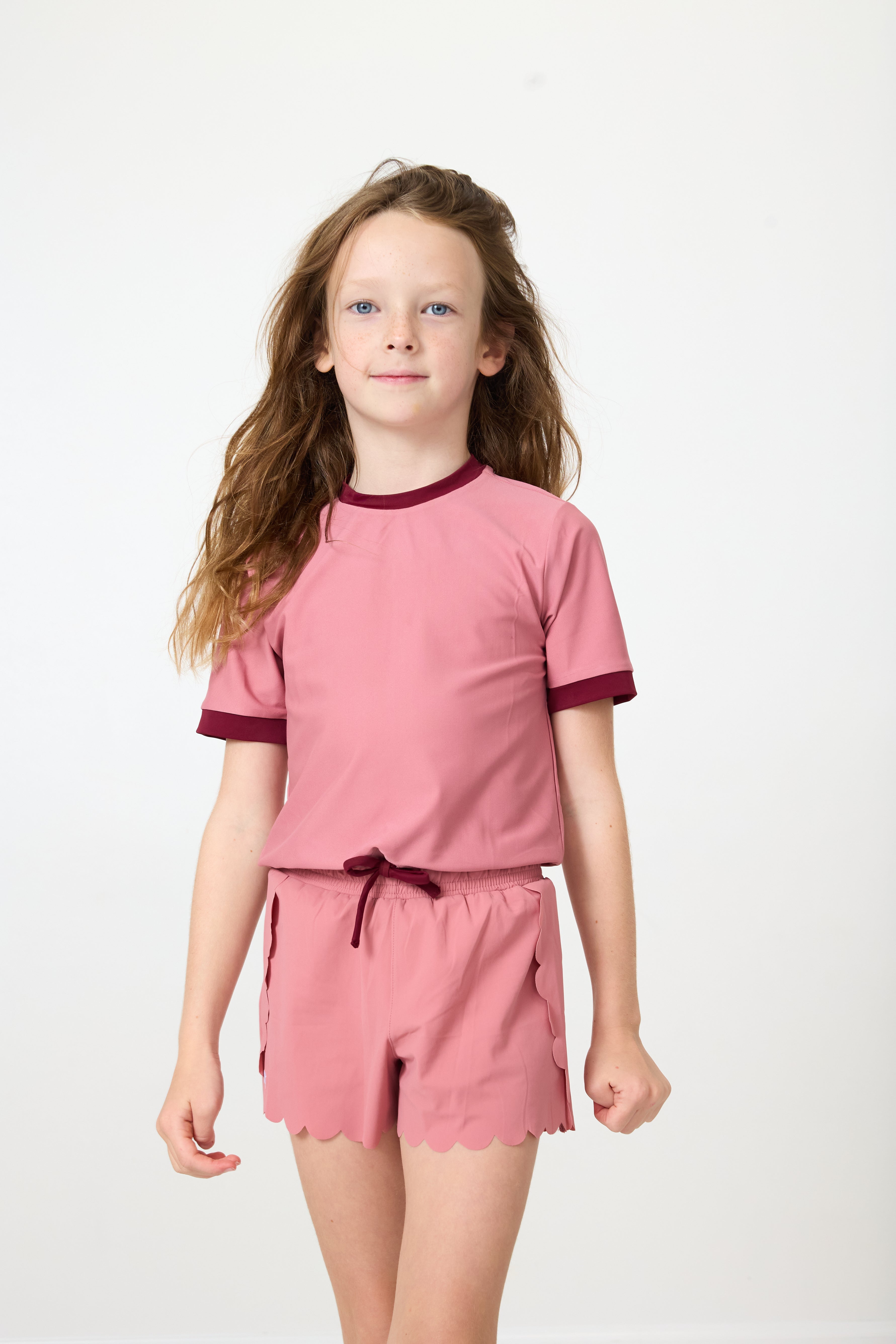 Dance Tee | Dusty Pink/Maroon