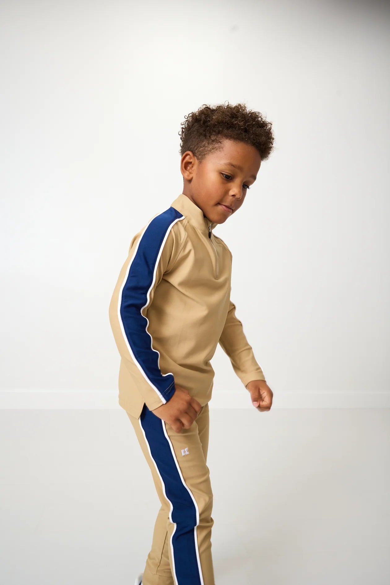 Sideline Half-Zip | Khaki/Navy