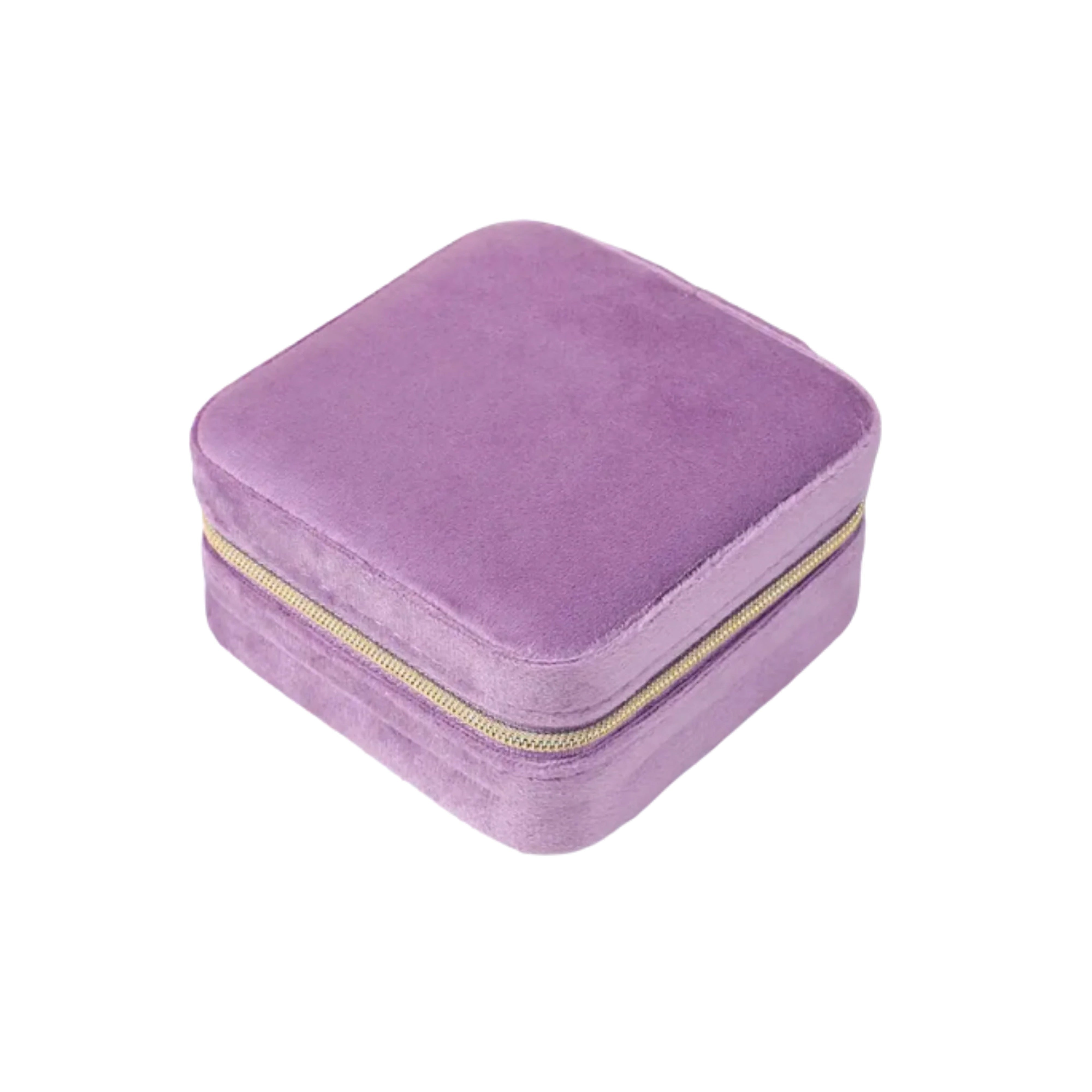 Square Jewelry Case | Velvet Purple