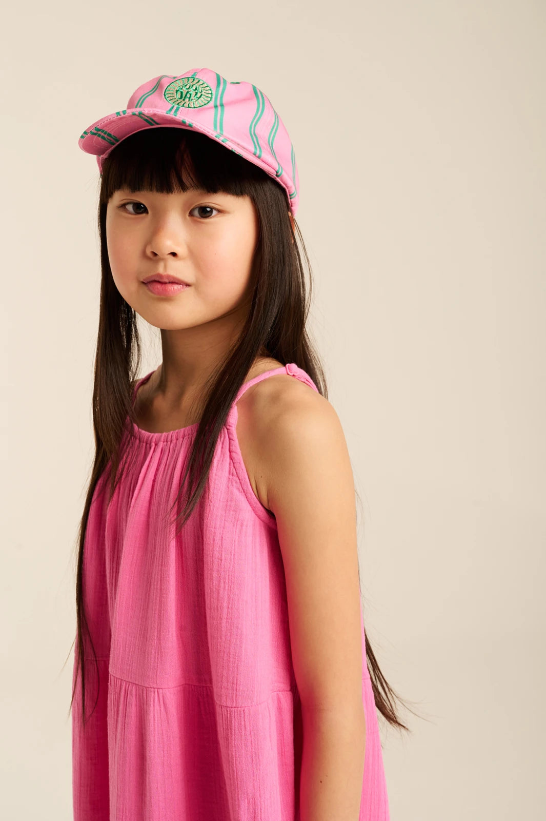 Striped Pet Cap | Light Pink