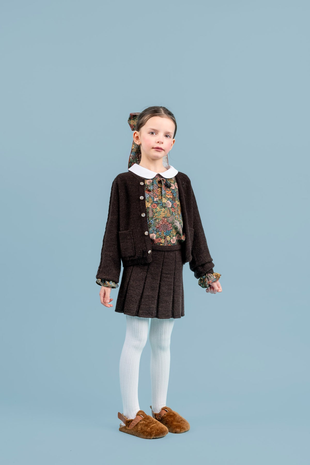 Phoenix Wool Cardigan with Pockets | Brown