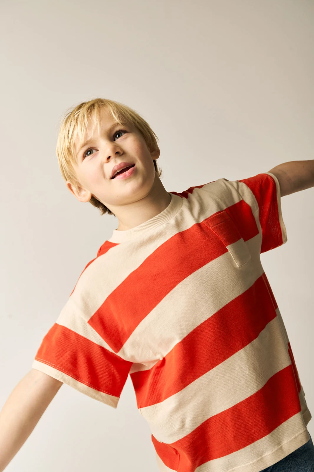 Wipeout Striped T-Shirt | Red