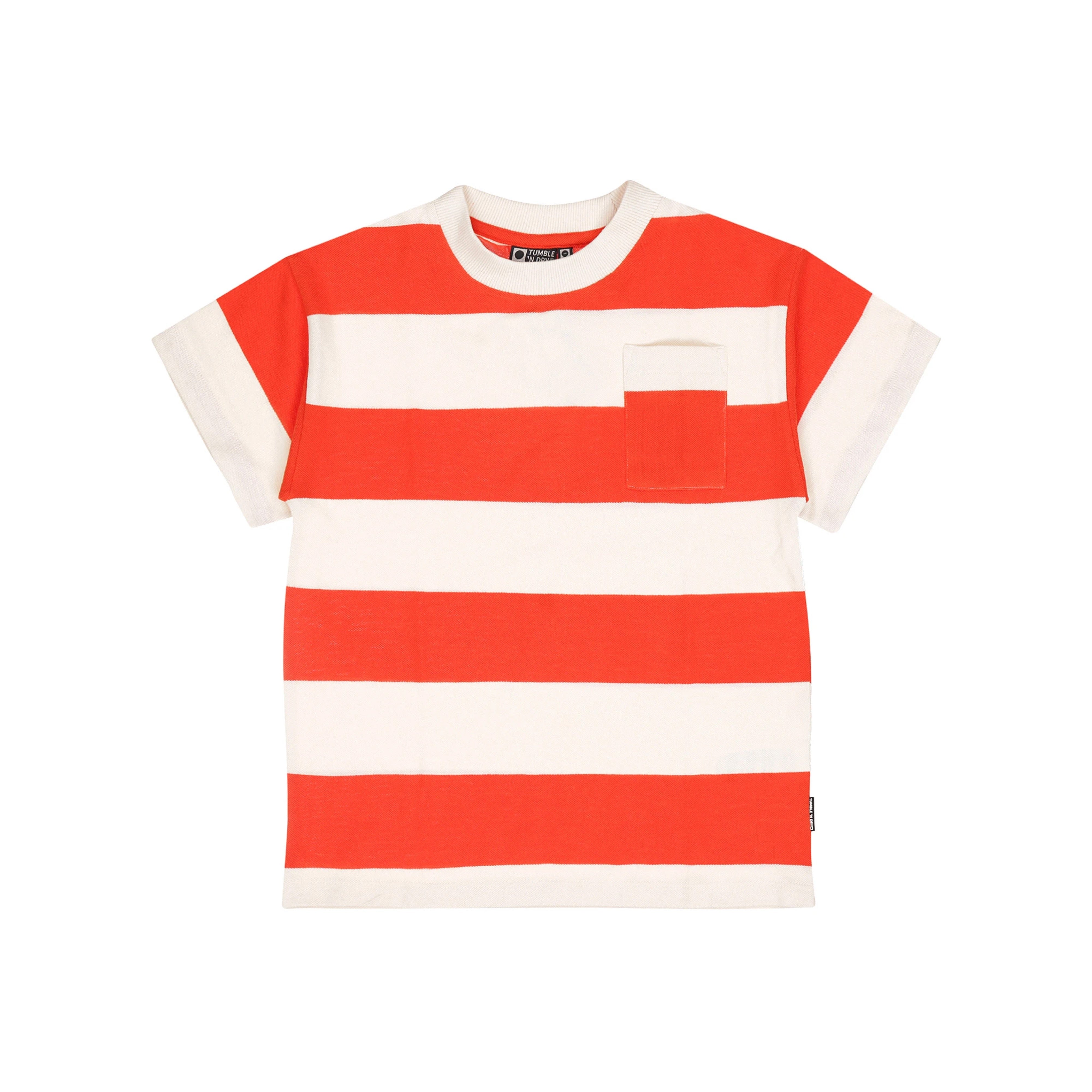 Wipeout Striped T-Shirt | Red