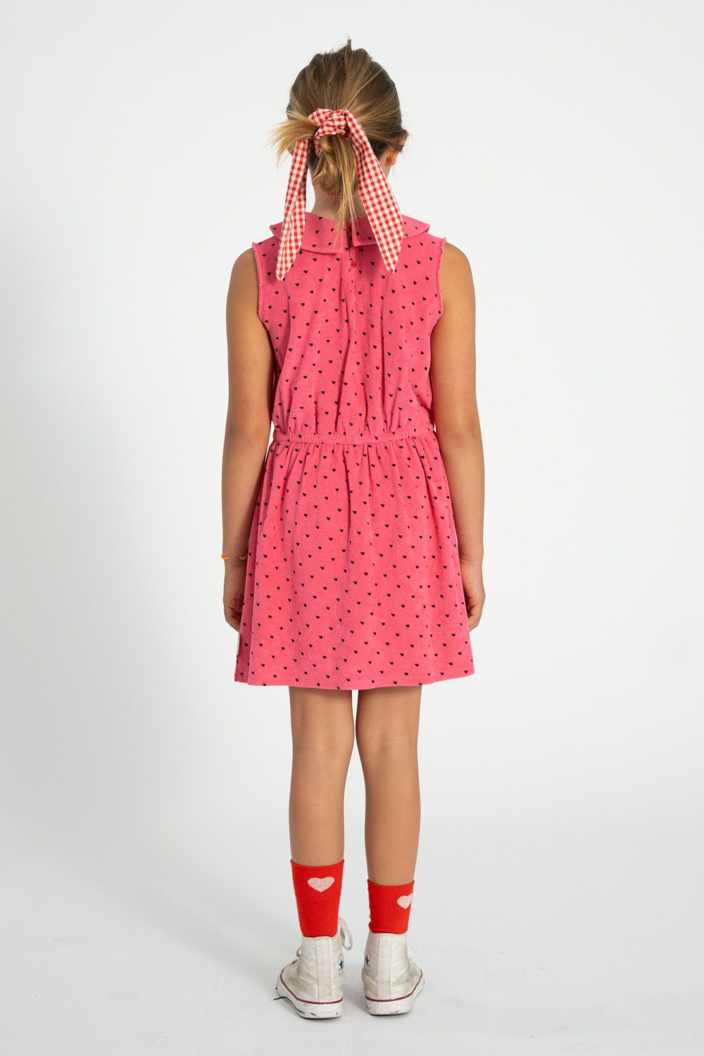 Checkered Scrunchies | Red/Ecru