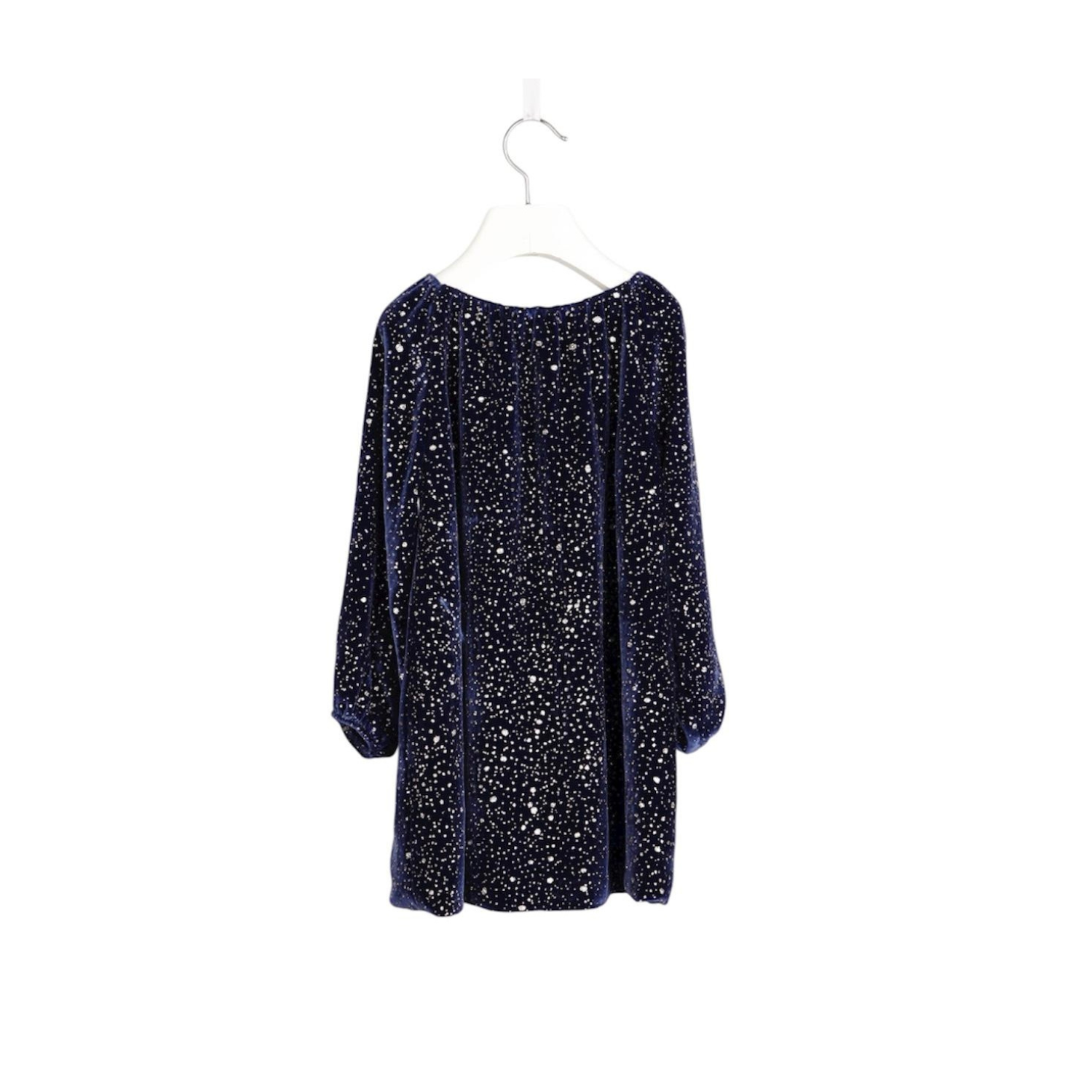 Diamante Velvet Dress | Blue