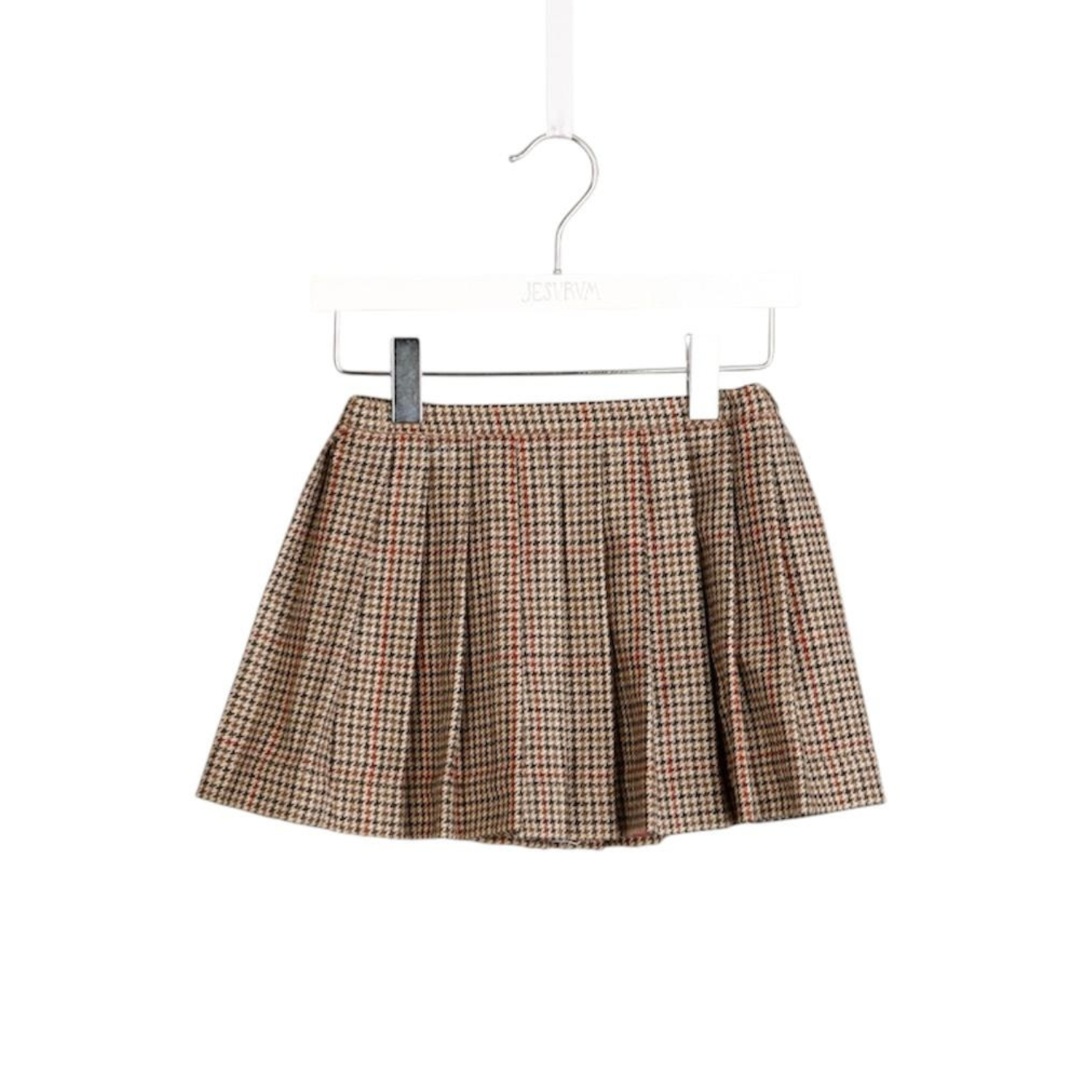Tanzanite Skirt | Brown Check