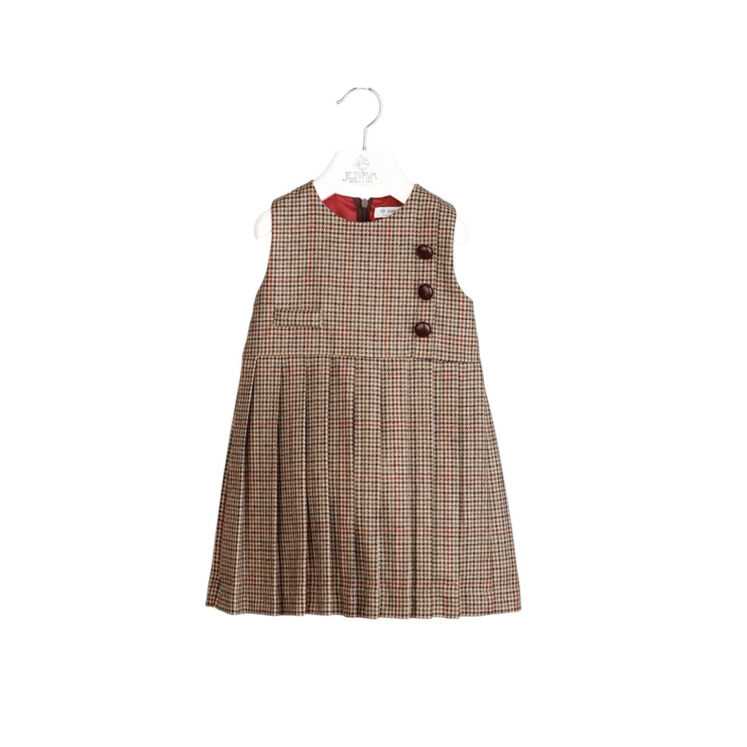 Avventurina Dress | Brown Check