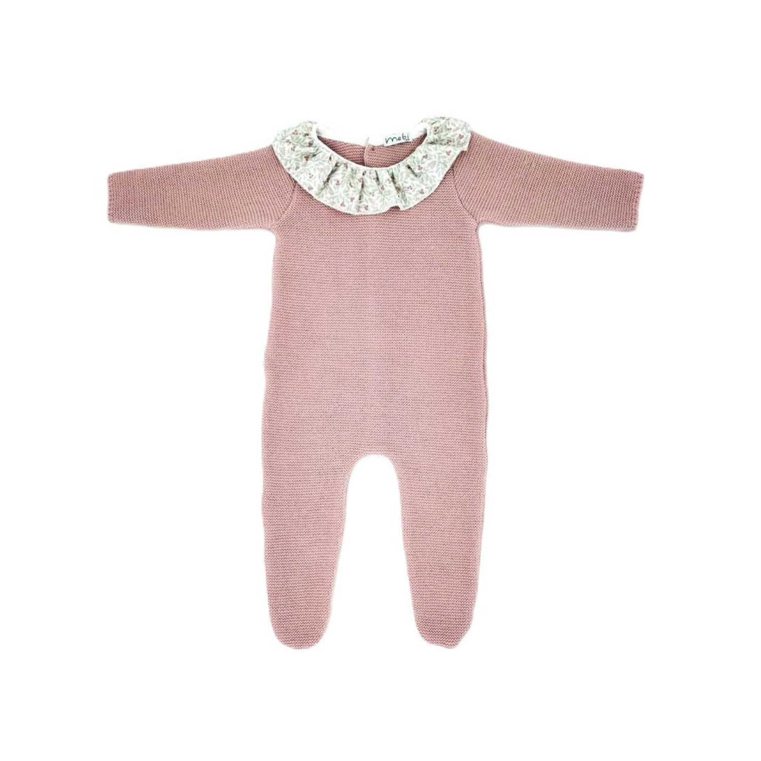 Girls Knitted Romper | Nude