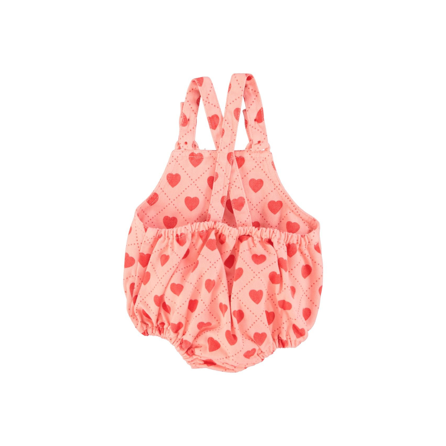Heart Print Baby Romper | Pink/Red