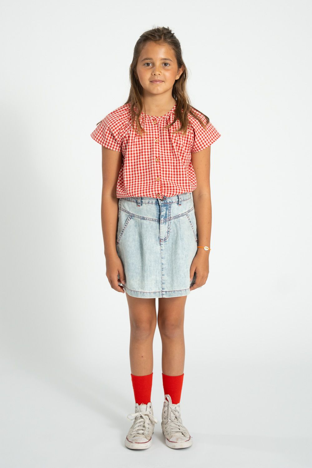 Short Skirt | Light Blue Denim