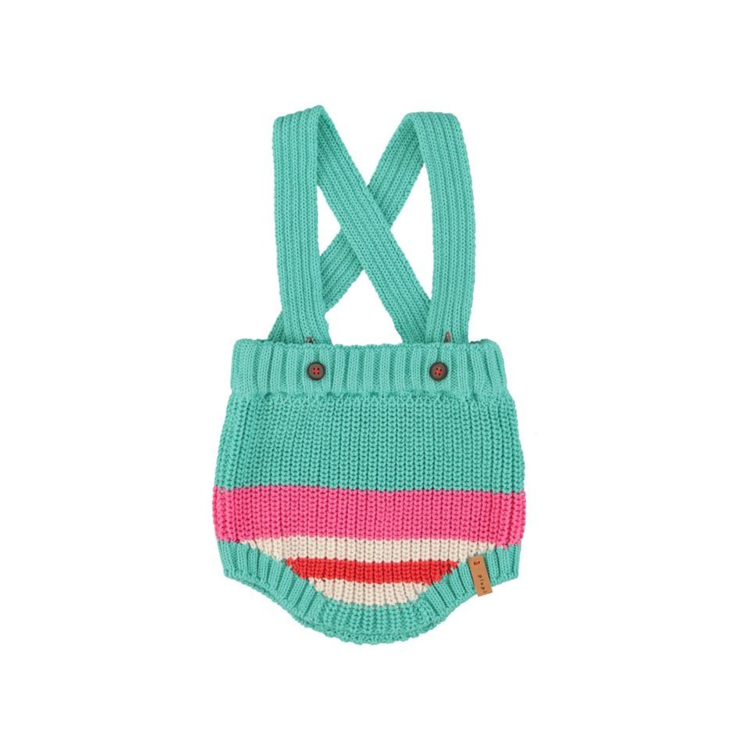 Knitted Baby Romper | Turquoise