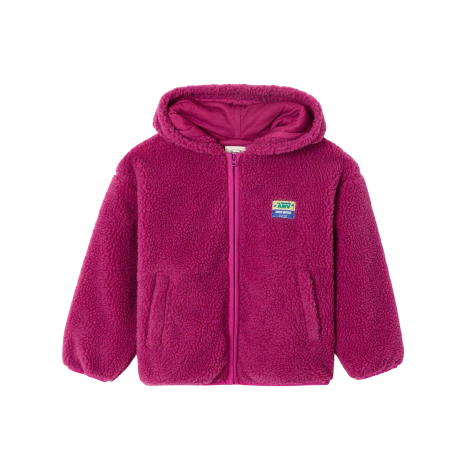 Hoktown Hooded Sherpa Jacket | Fuschia