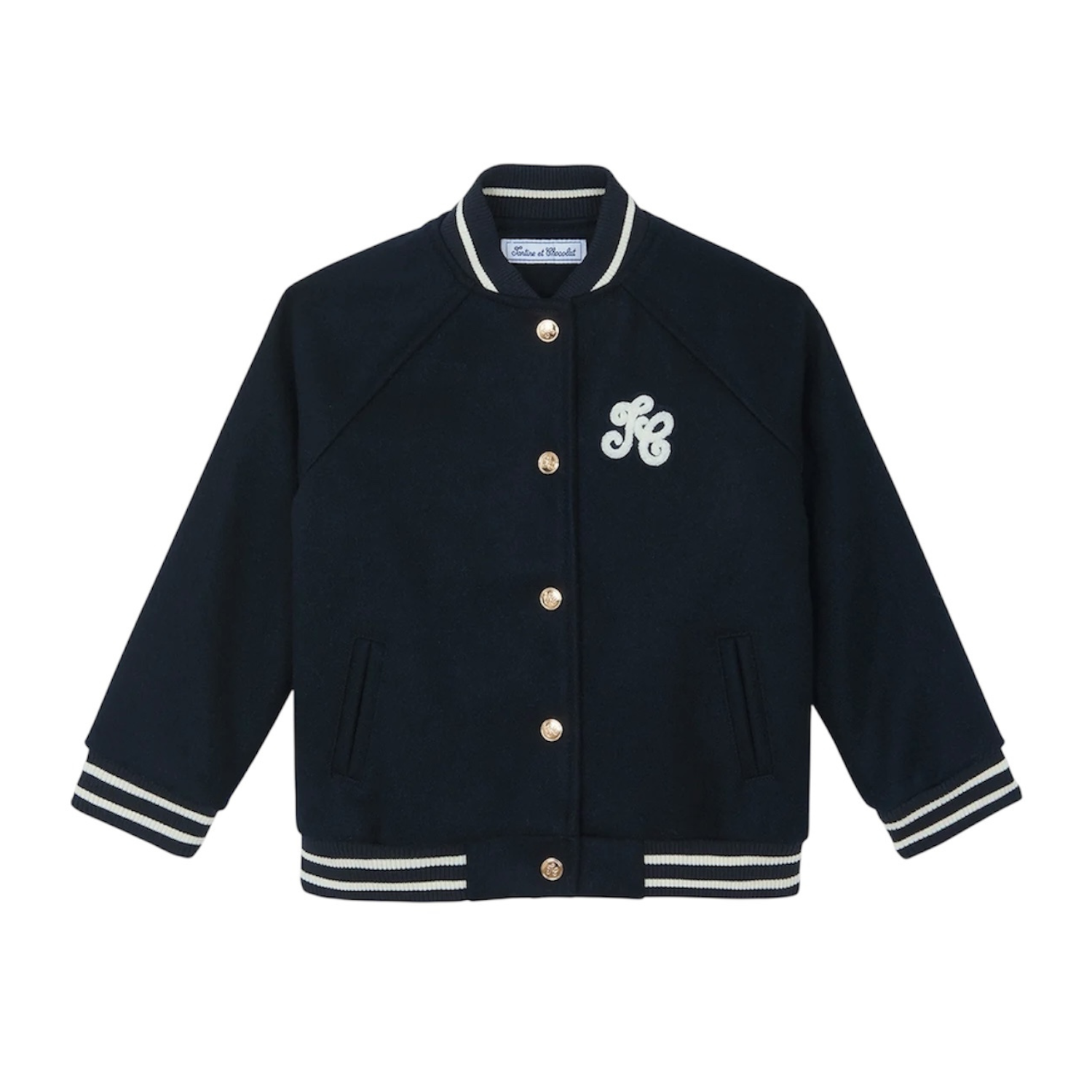 Teddy Vested Coat | Marine