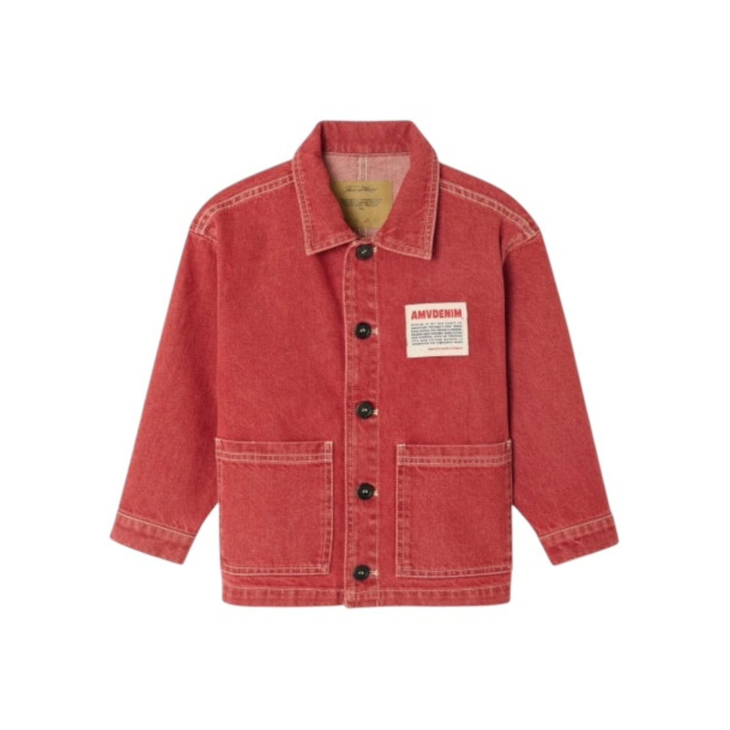 Uzatown Denim Overshirt | Red